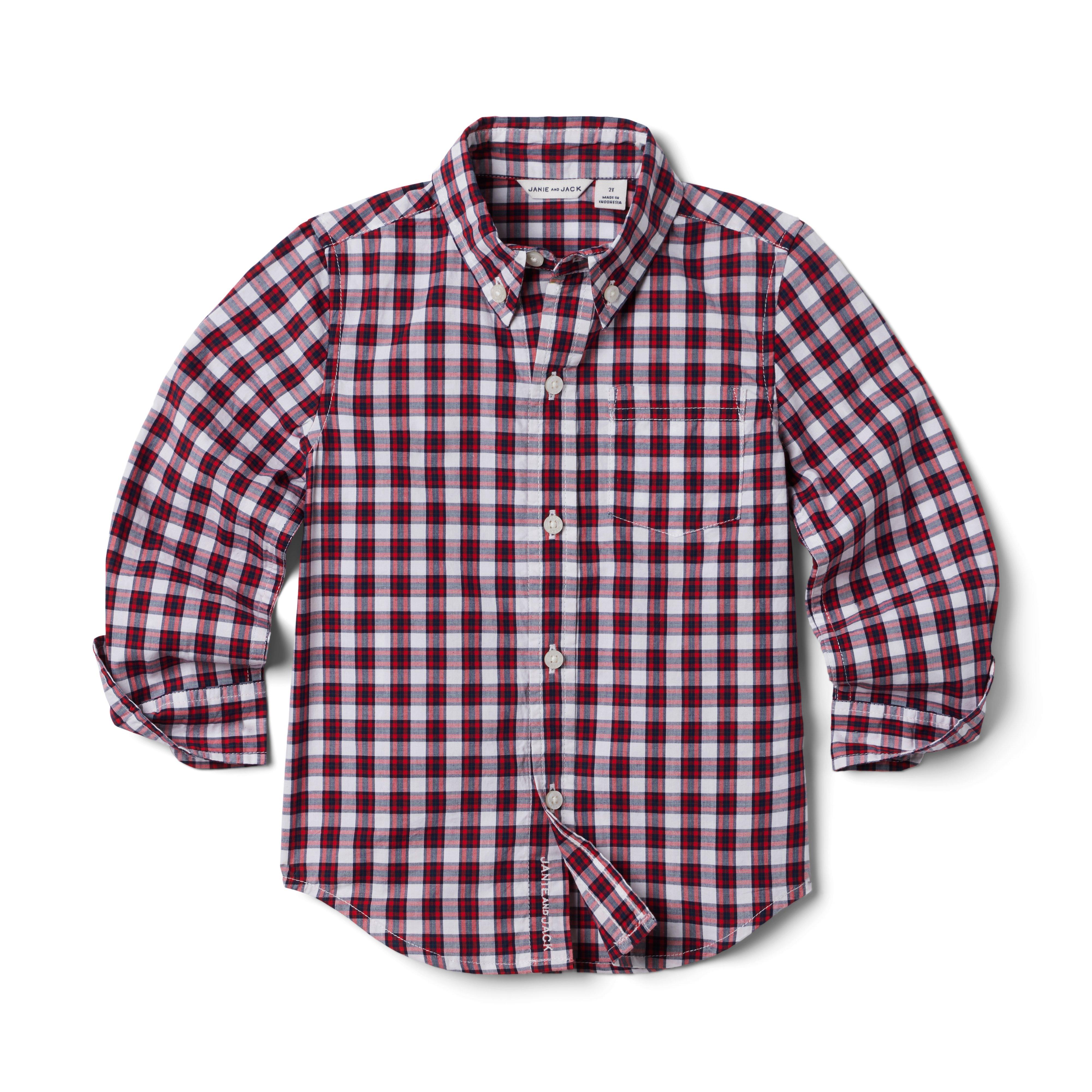 Plaid Poplin Shirt