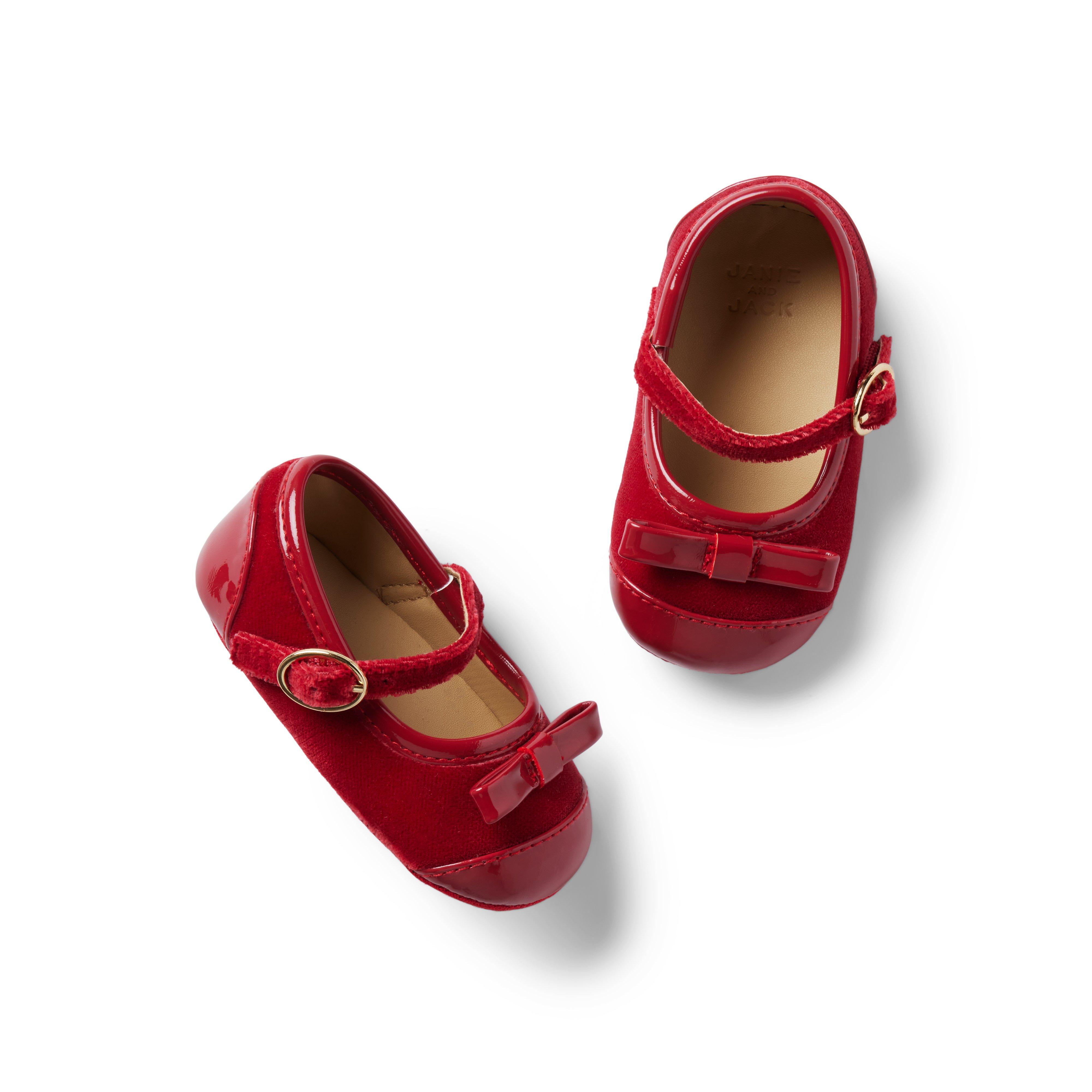 Baby Velvet Bow Ballet Flat