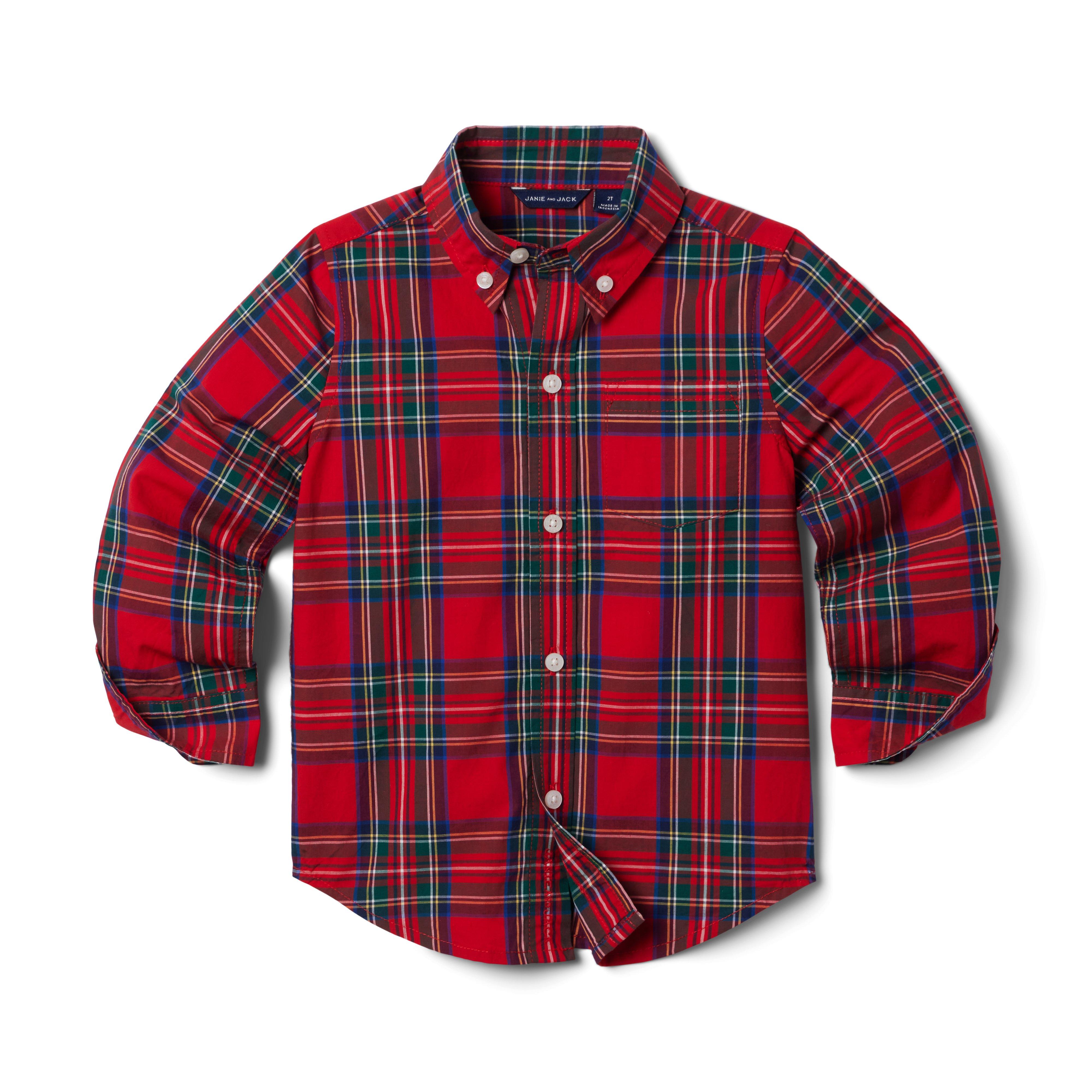 Plaid Poplin Shirt