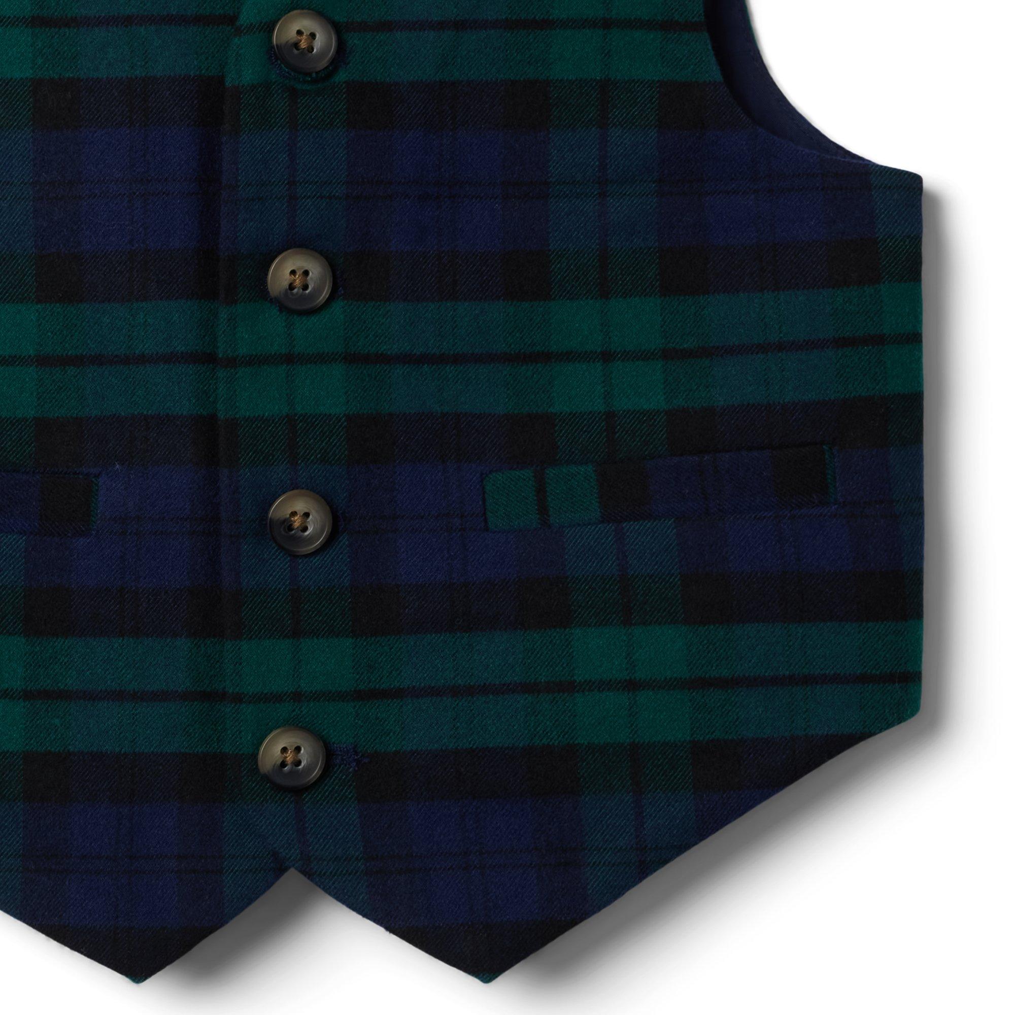 Plaid Suit Vest image number 3