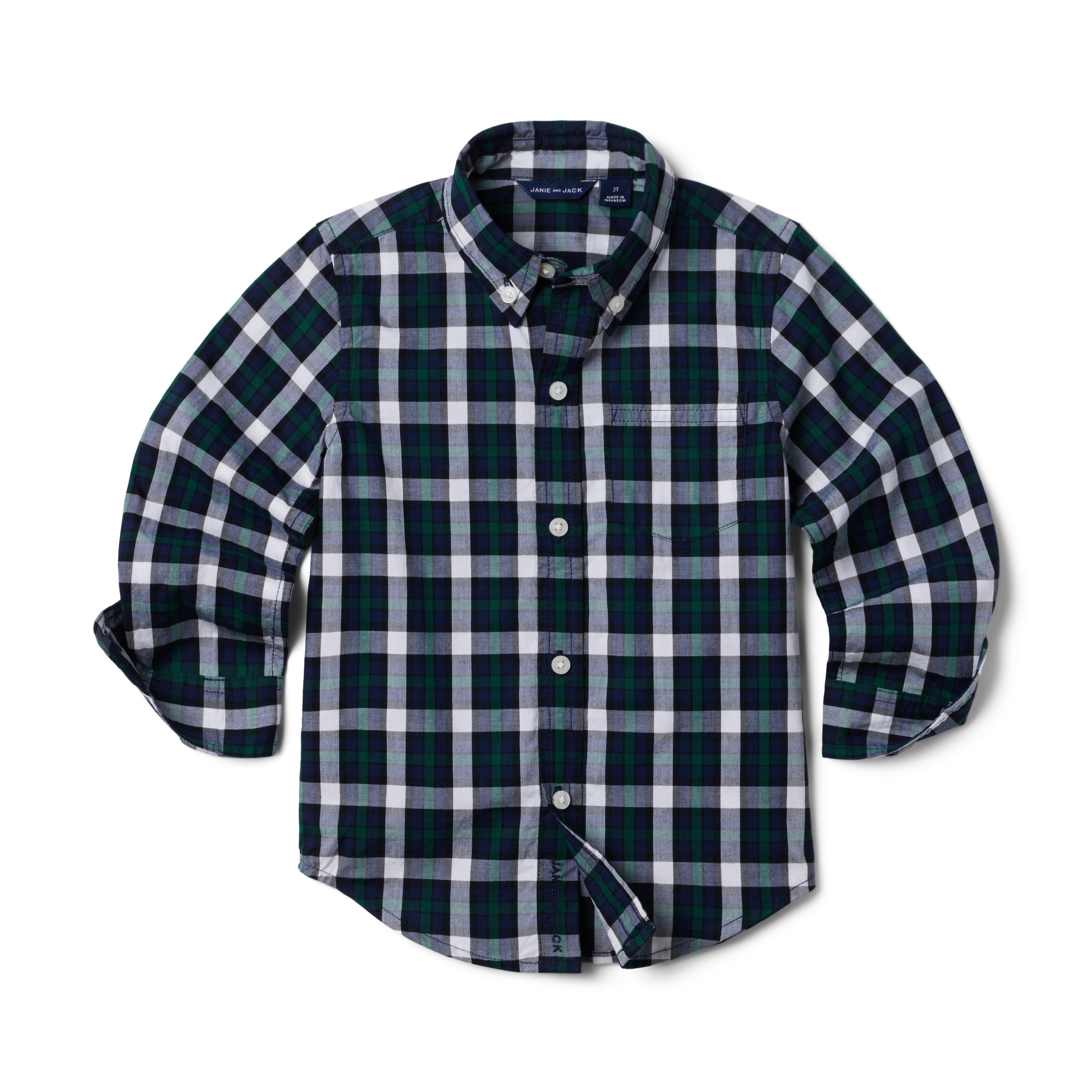 Plaid Poplin Shirt