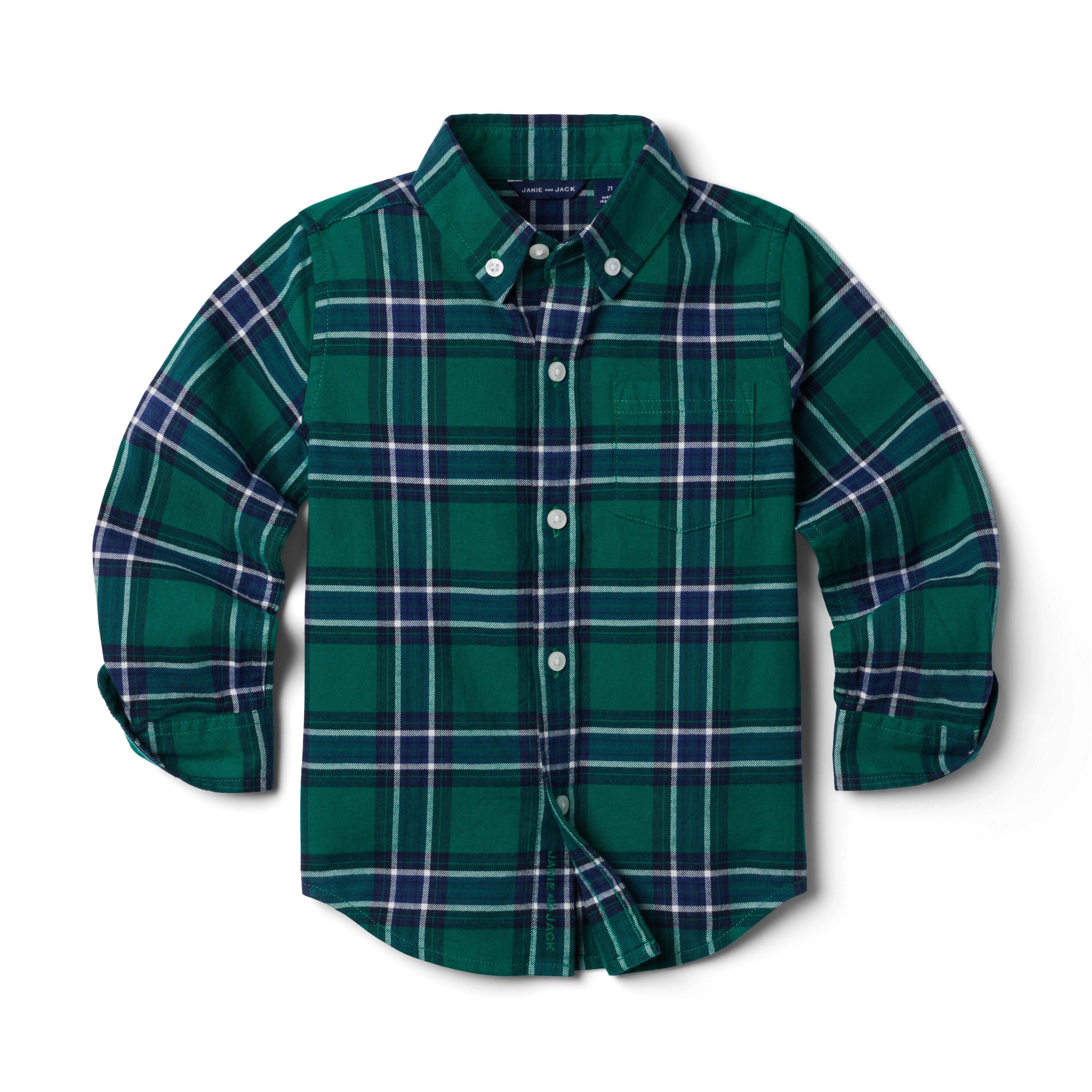 Plaid Brushed Twill Shirt