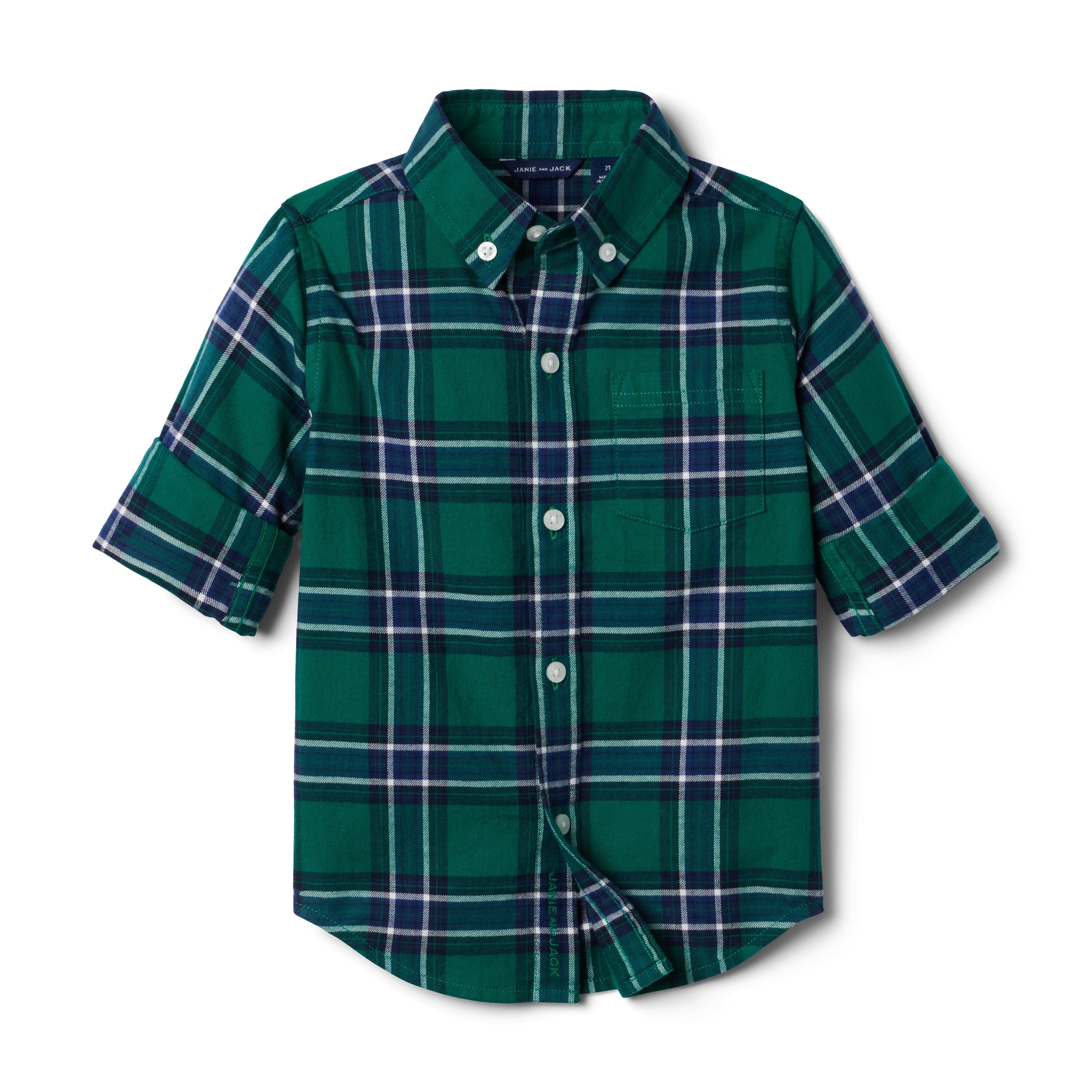 Plaid Brushed Twill Shirt image number 2