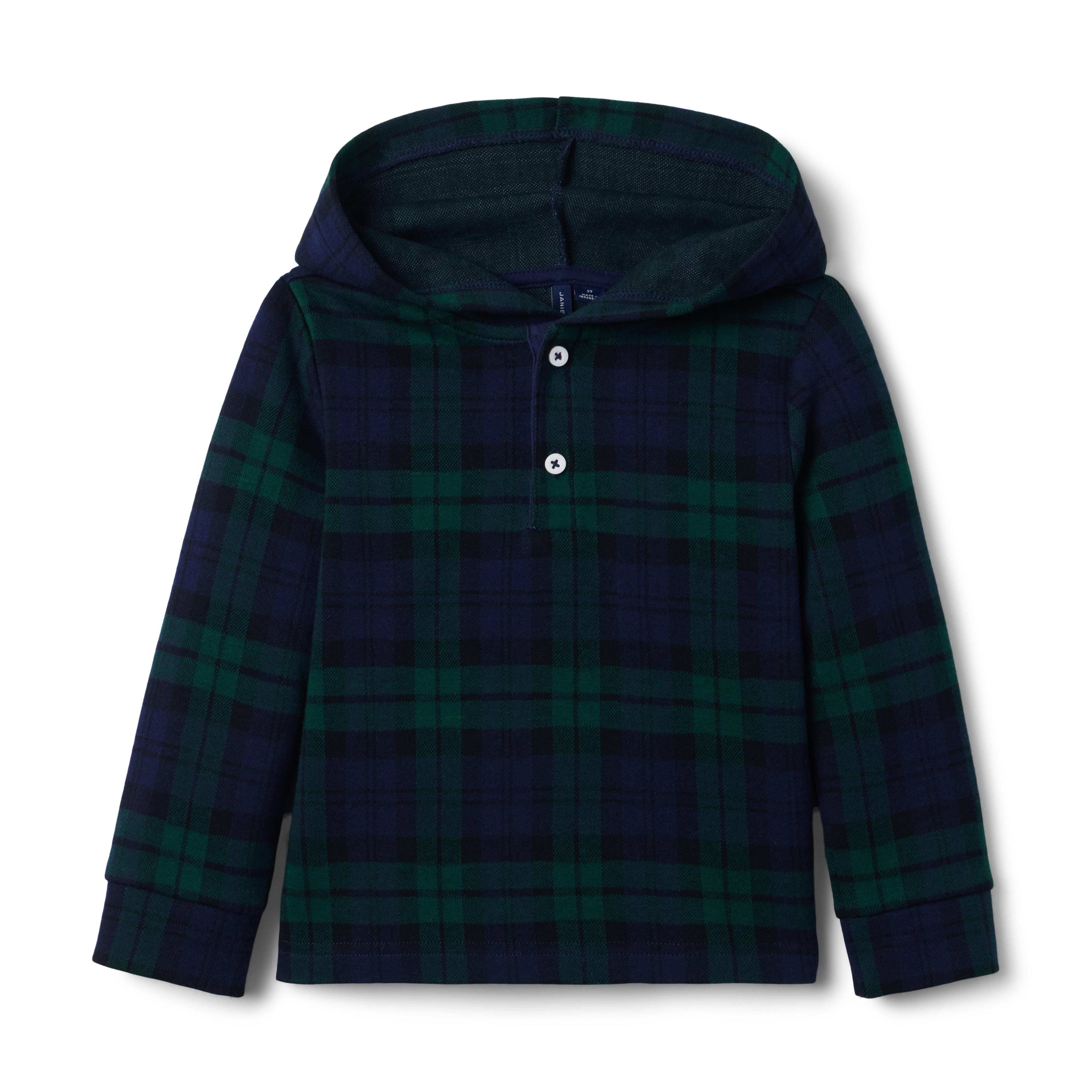 Plaid Jacquard Hoodie image number 0