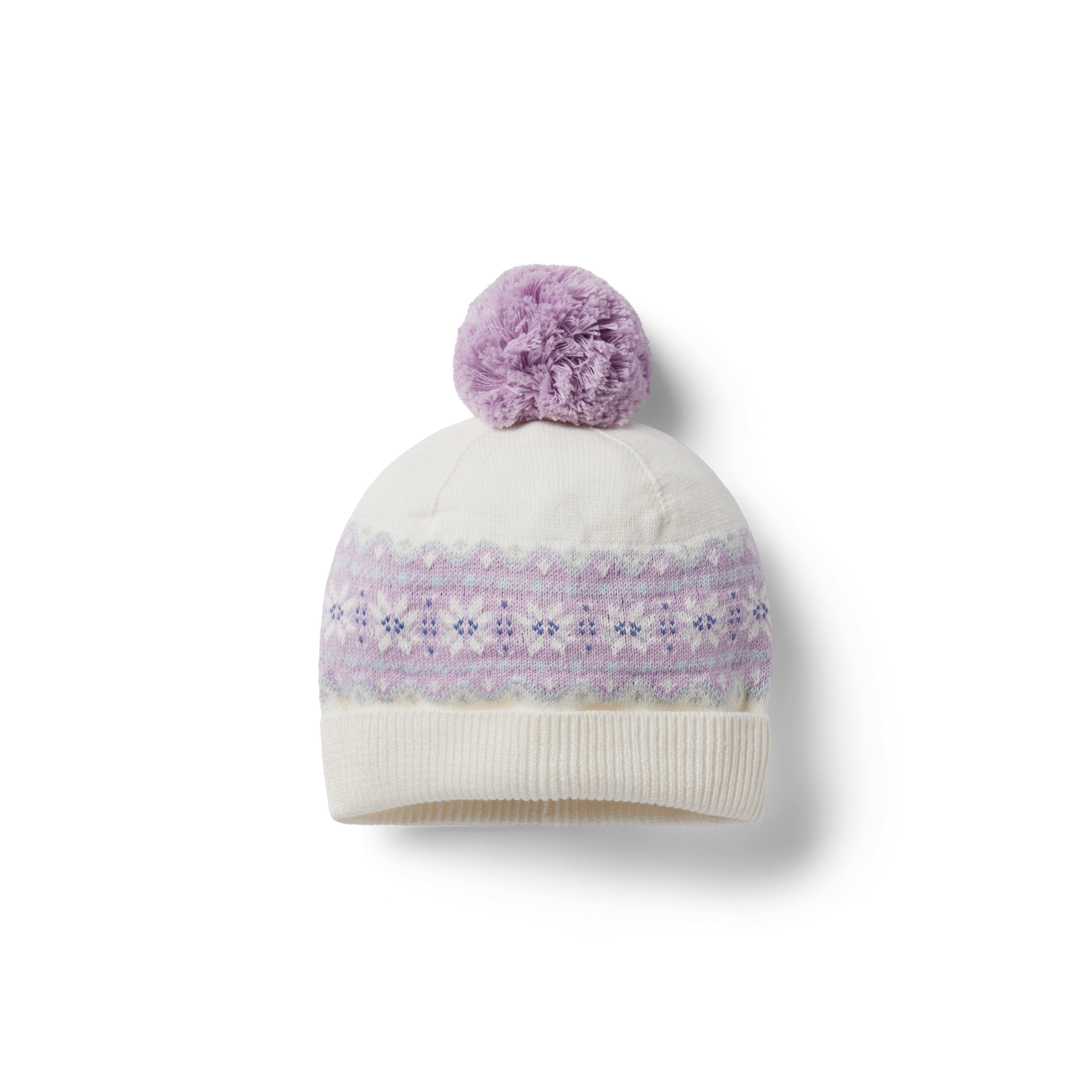 Light Purple Beanie, Purple Pom Beanie