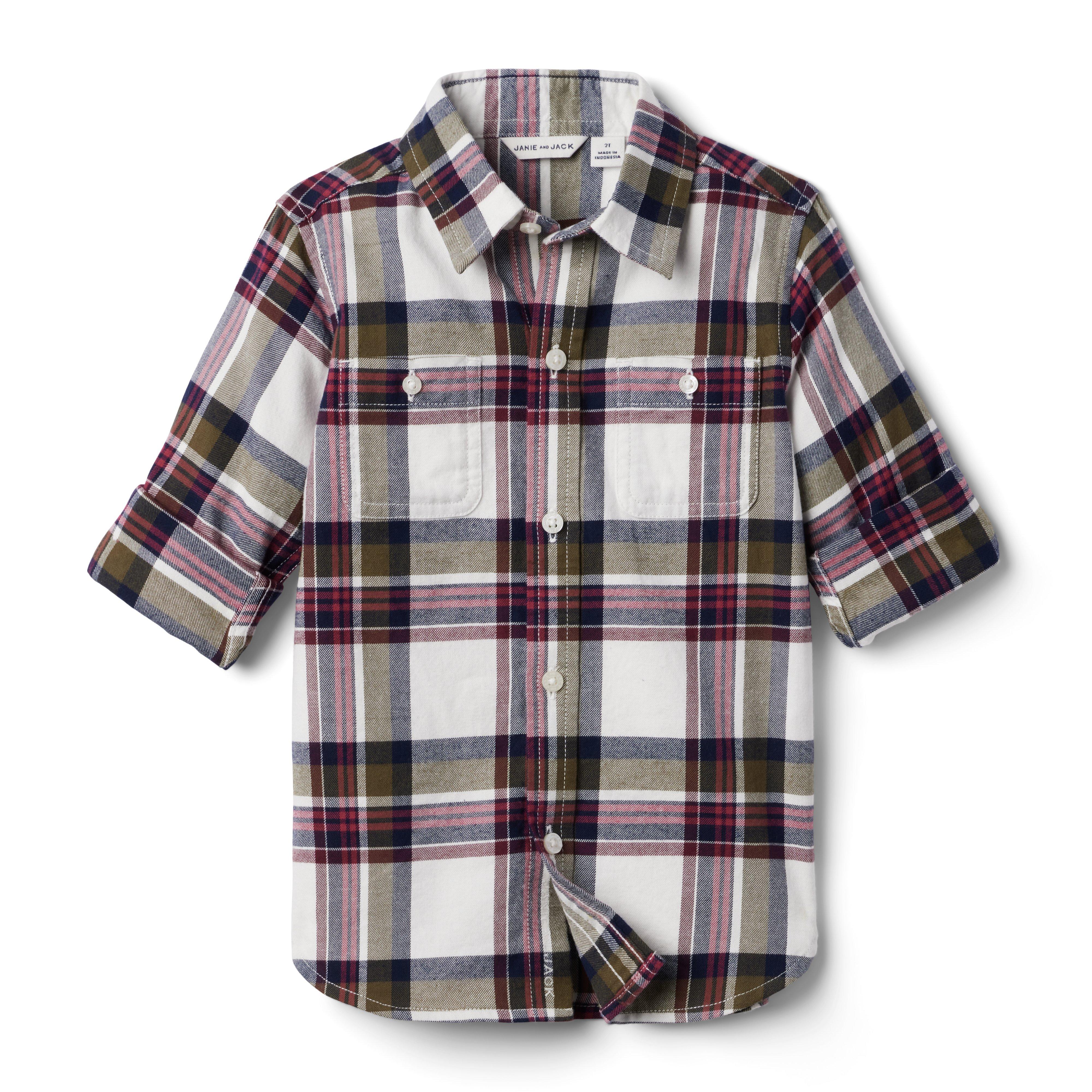 Plaid Brushed Twill Shirt image number 3