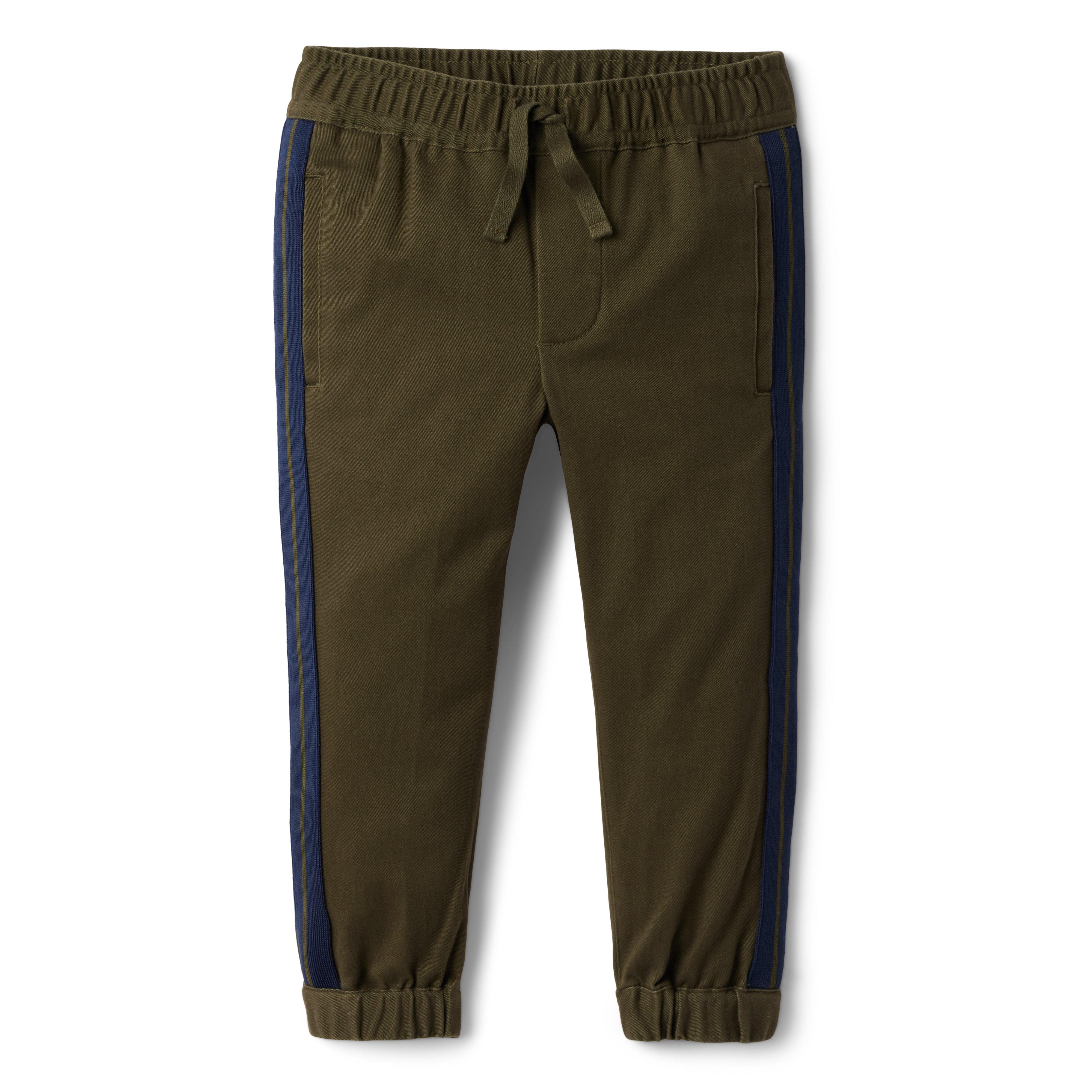Janie and Jack Side Stripe Twill Jogger