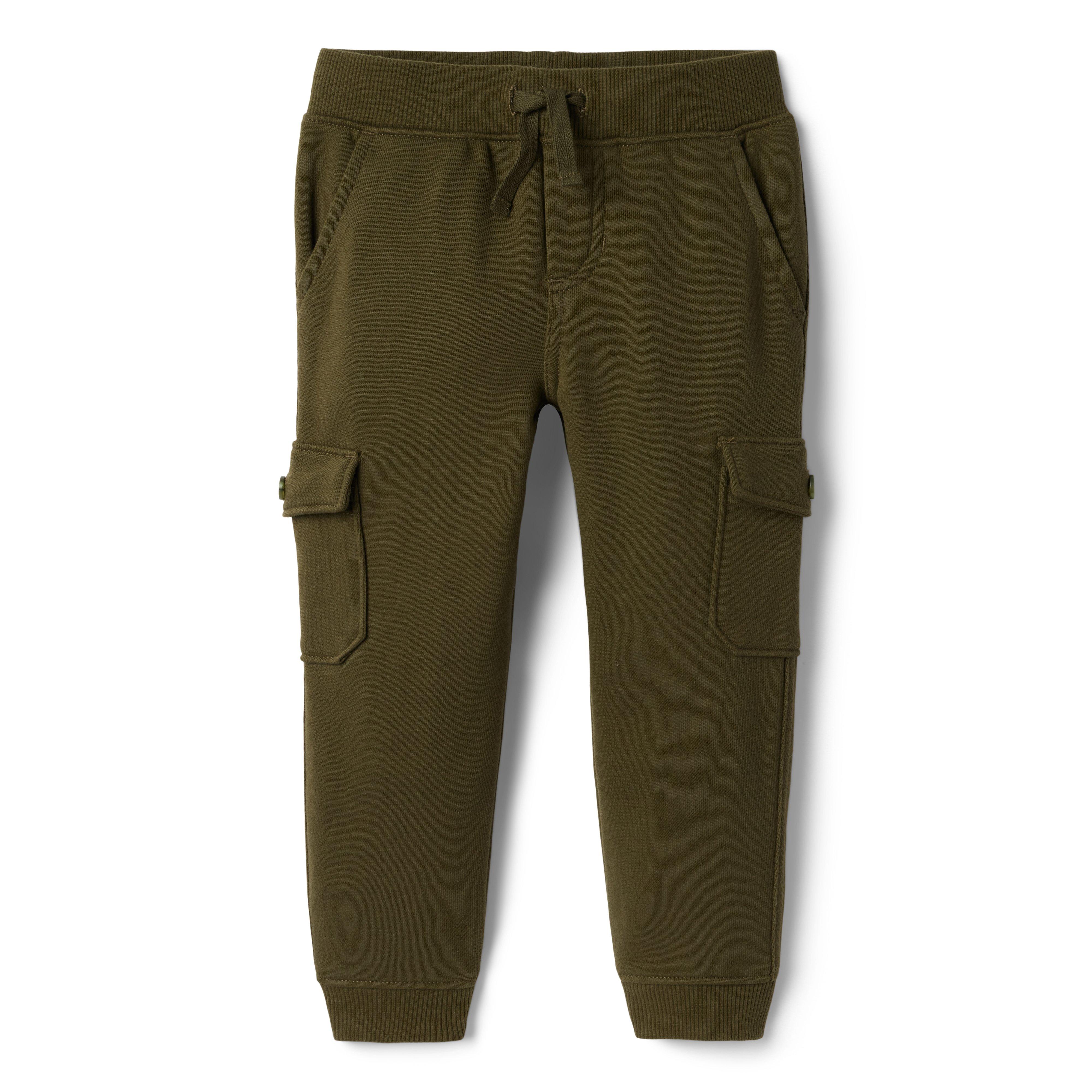 Boy Olive Night Cargo French Terry Jogger by Janie and Jack