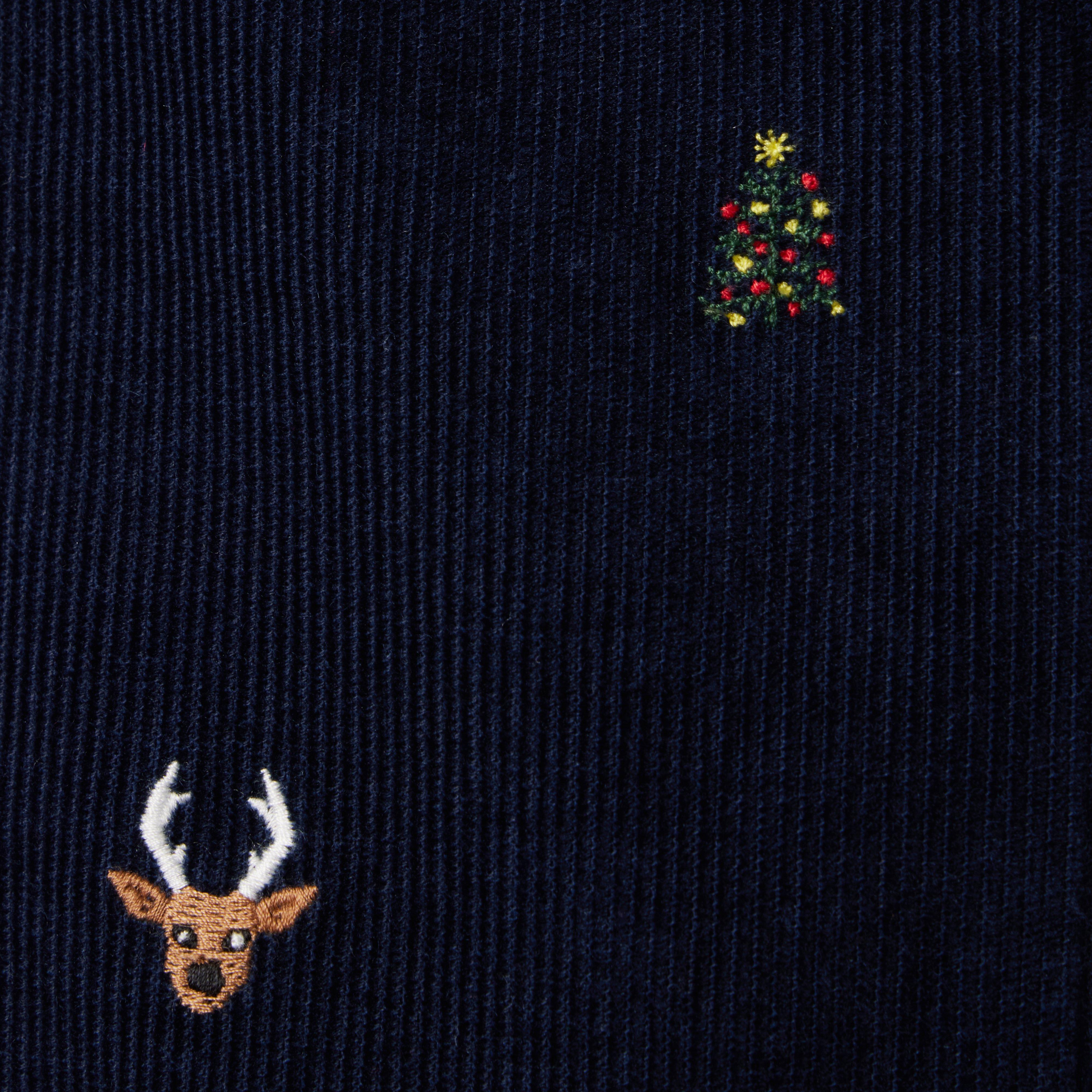 Embroidered Holiday Icon Corduroy Pant image number 4