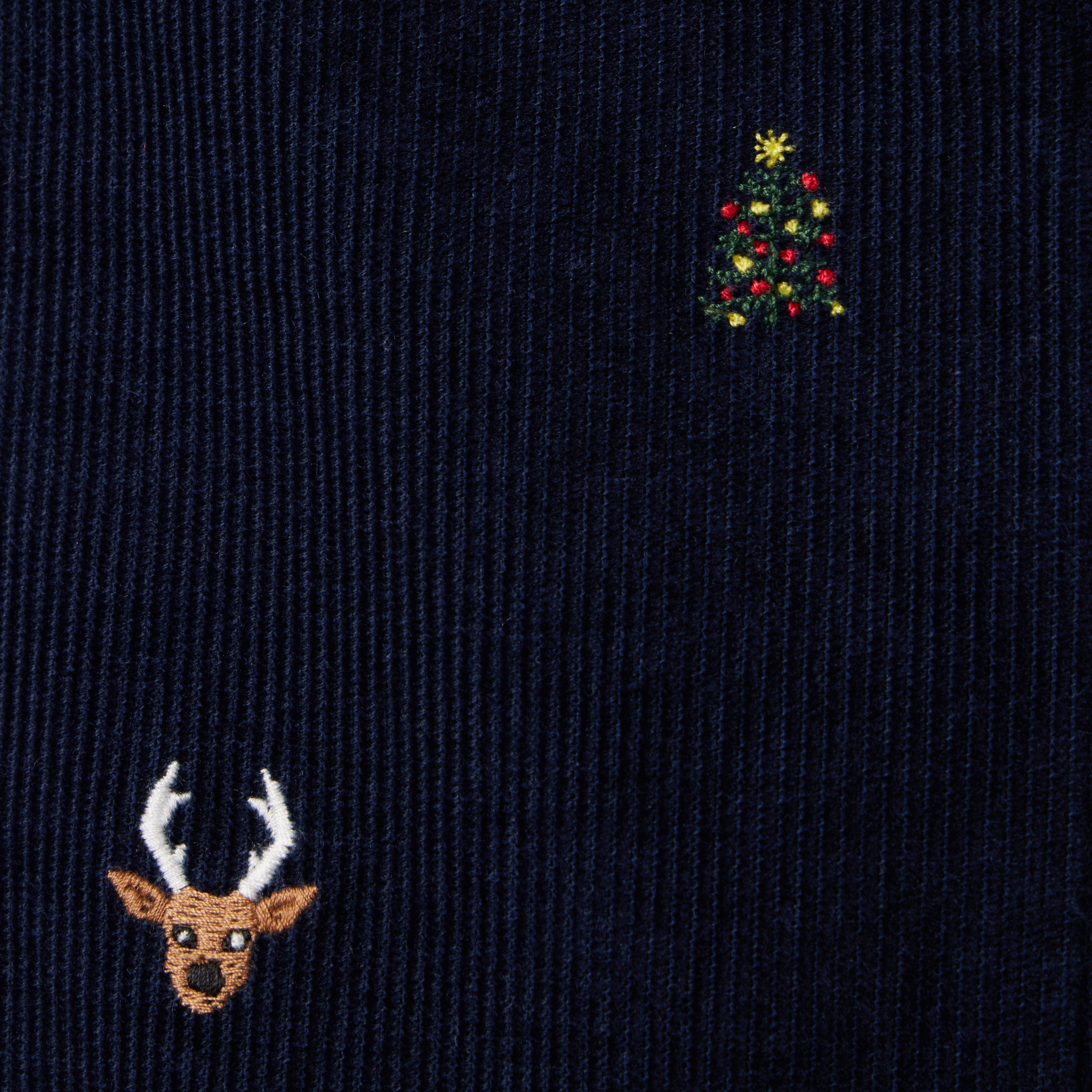 Embroidered Holiday Icon Corduroy Pant image number 4