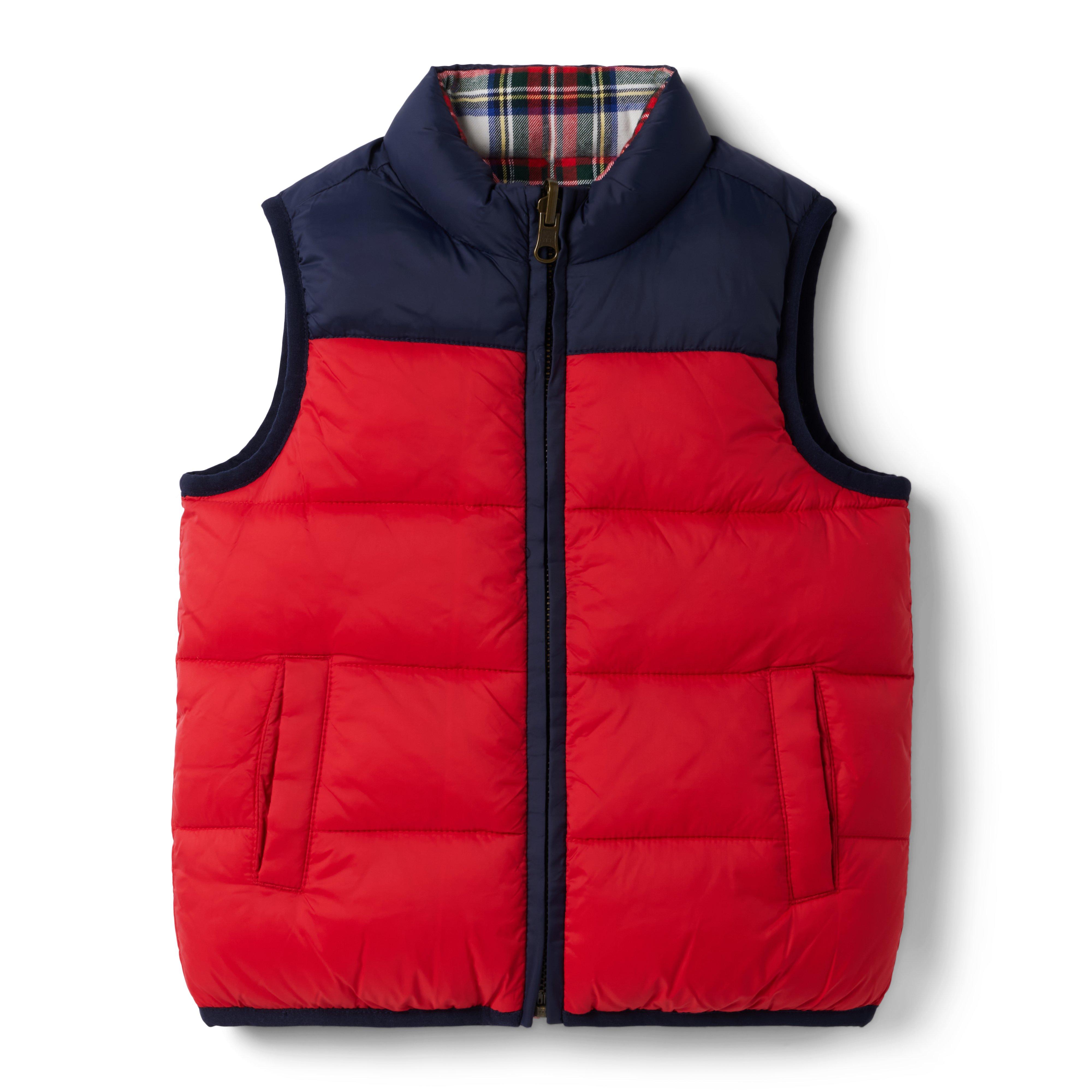 Boy Bradbury Red Reversible Puffer Vest by Janie and Jack