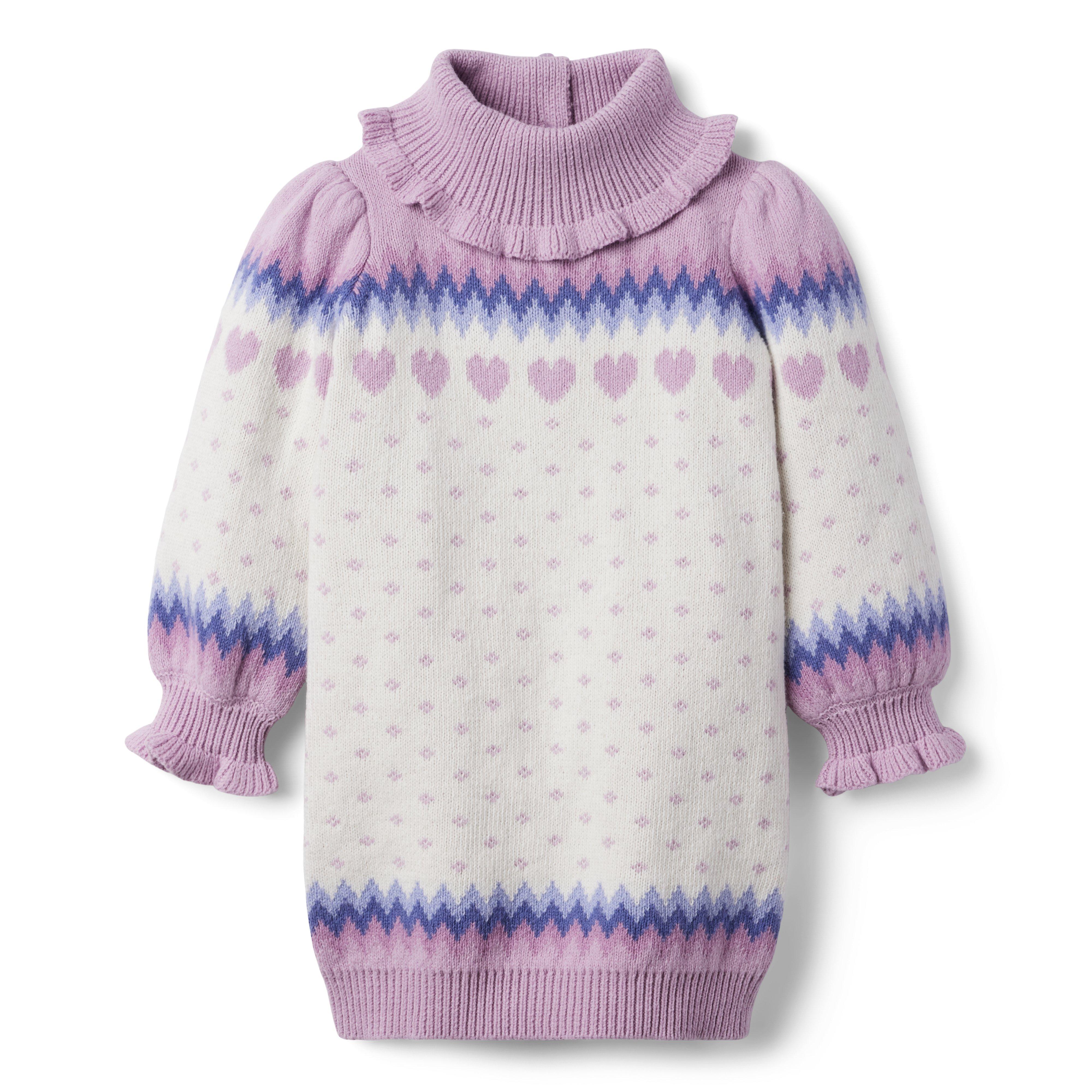 Fair Isle Heart Sweater Dress image number 1