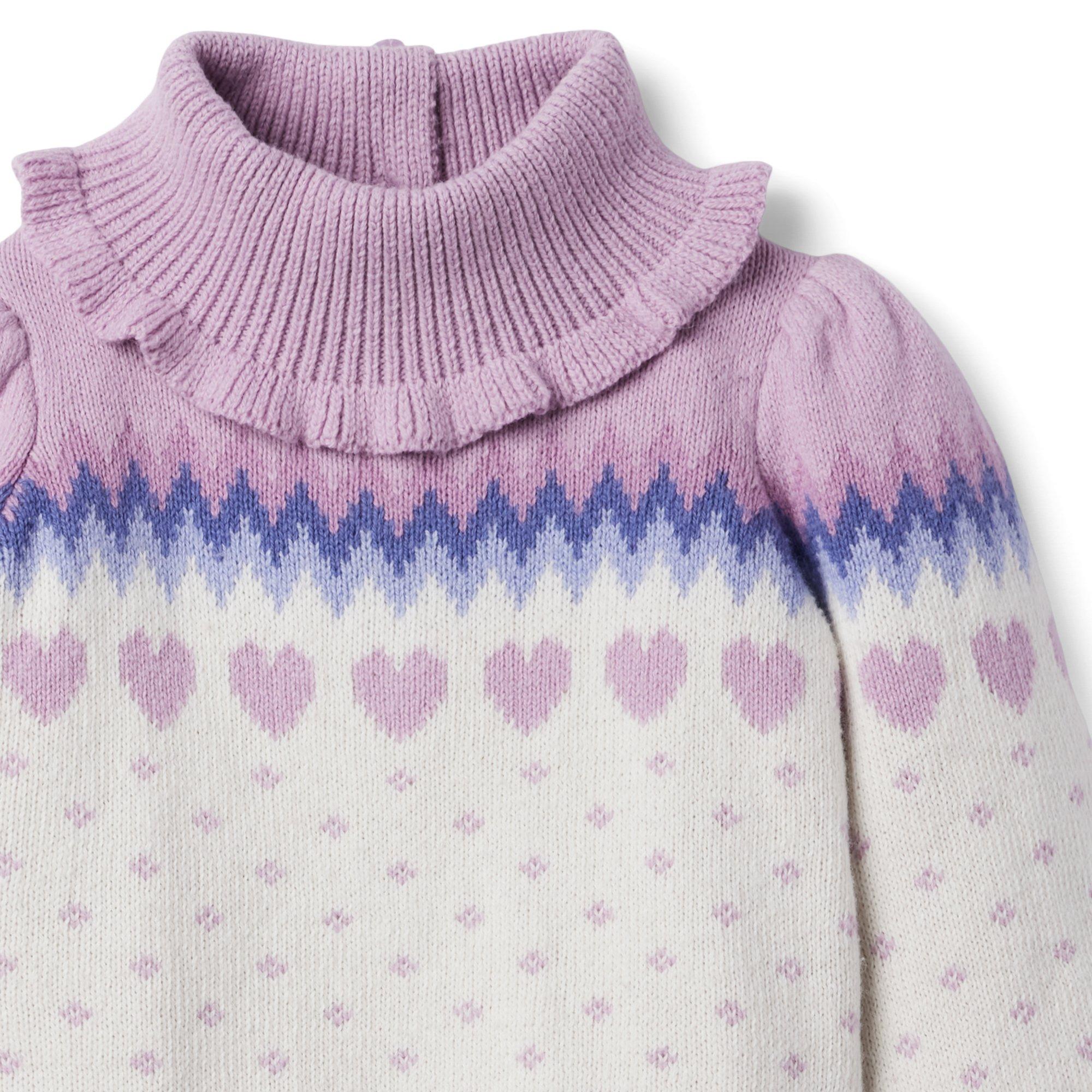Fair Isle Heart Sweater Dress image number 5
