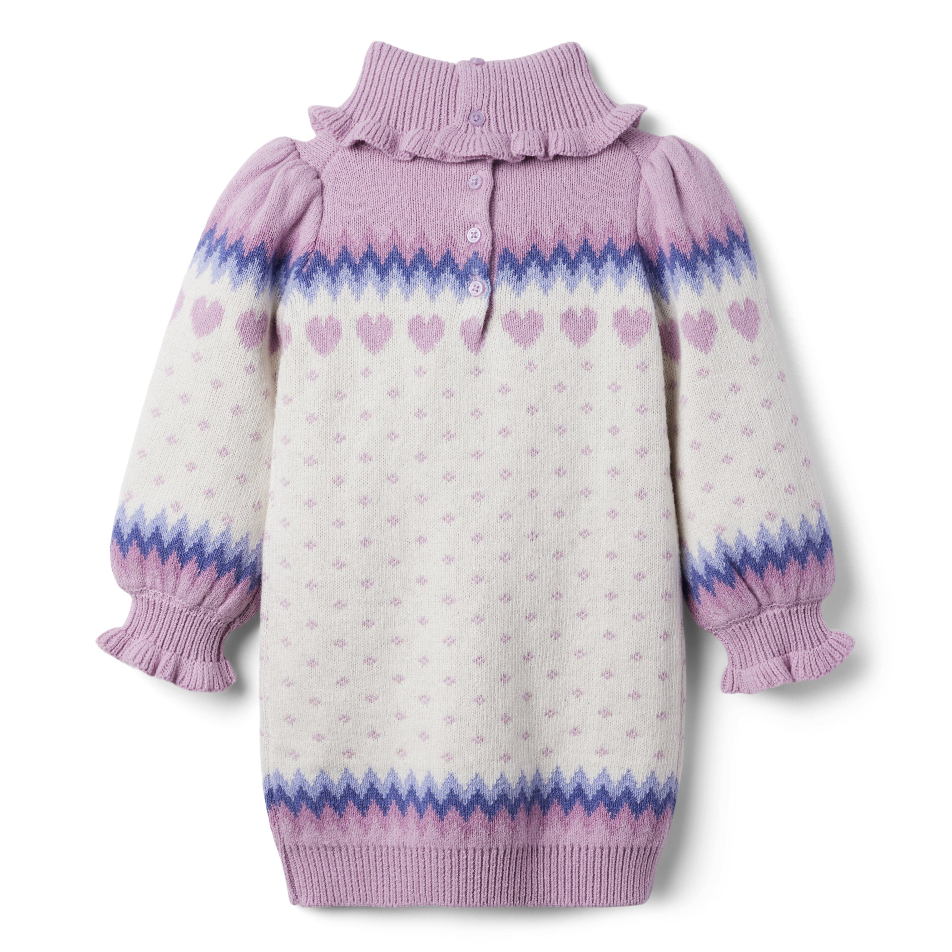 Fair Isle Heart Sweater Dress image number 3
