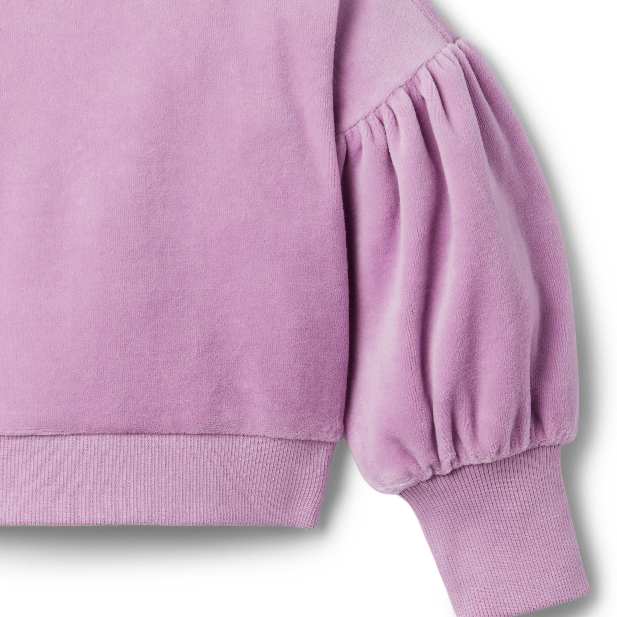 Velour Puff Sleeve Sweatshirt image number 2