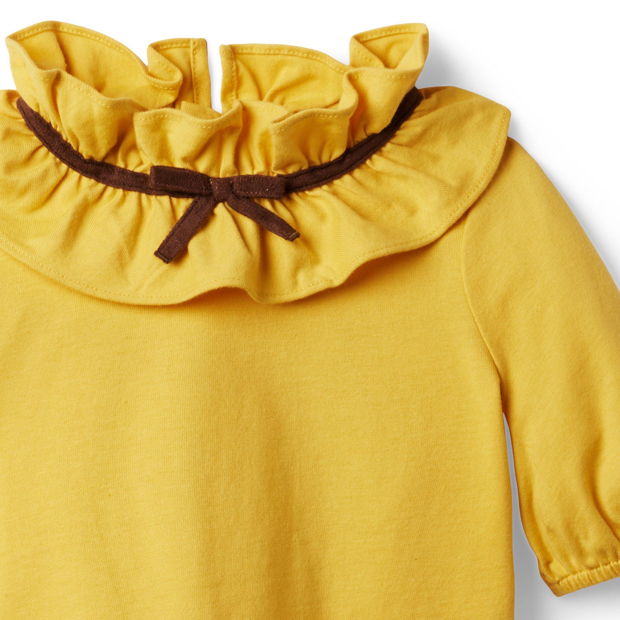 Ruffle Collar Jersey Top image number 2