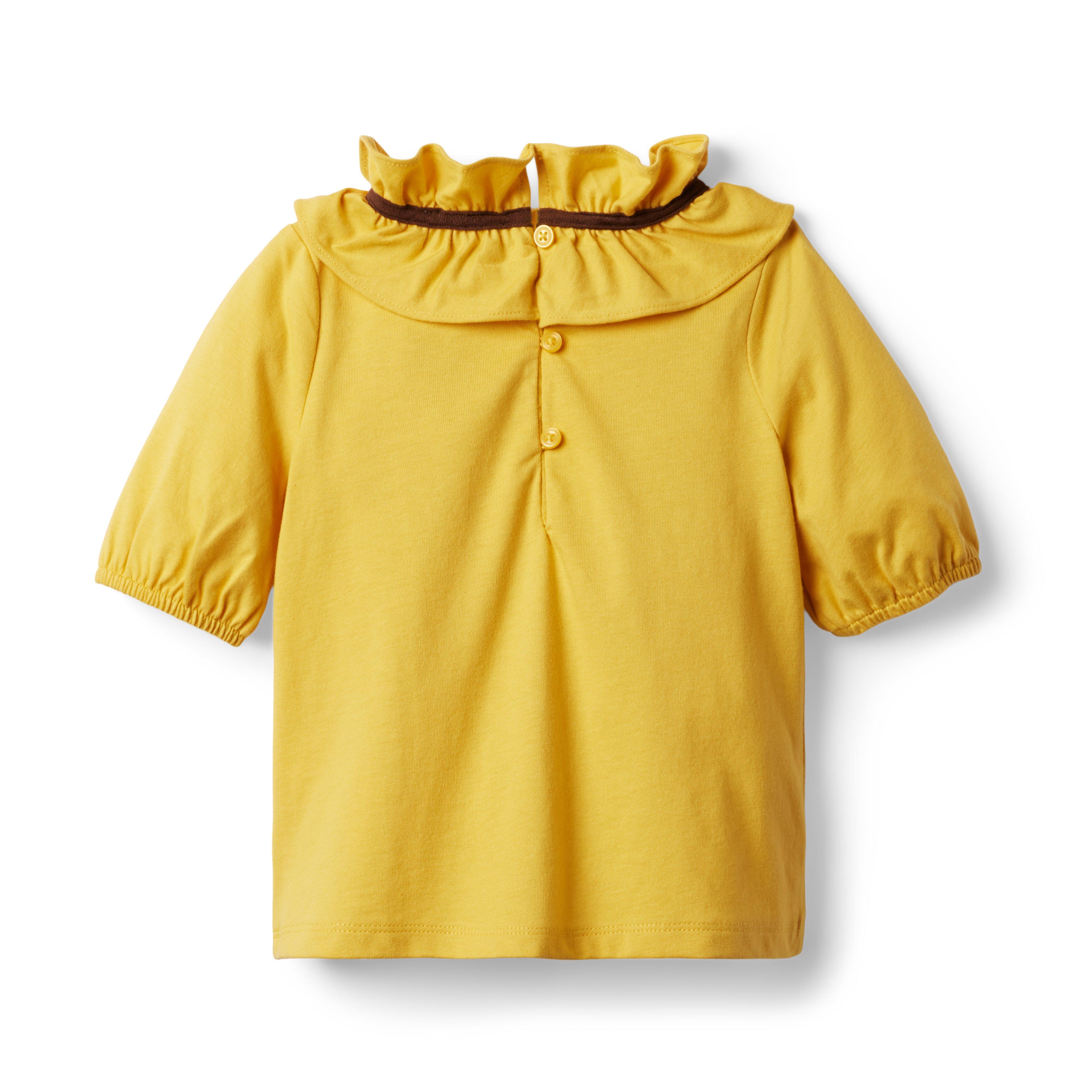 Ruffle Collar Jersey Top image number 1