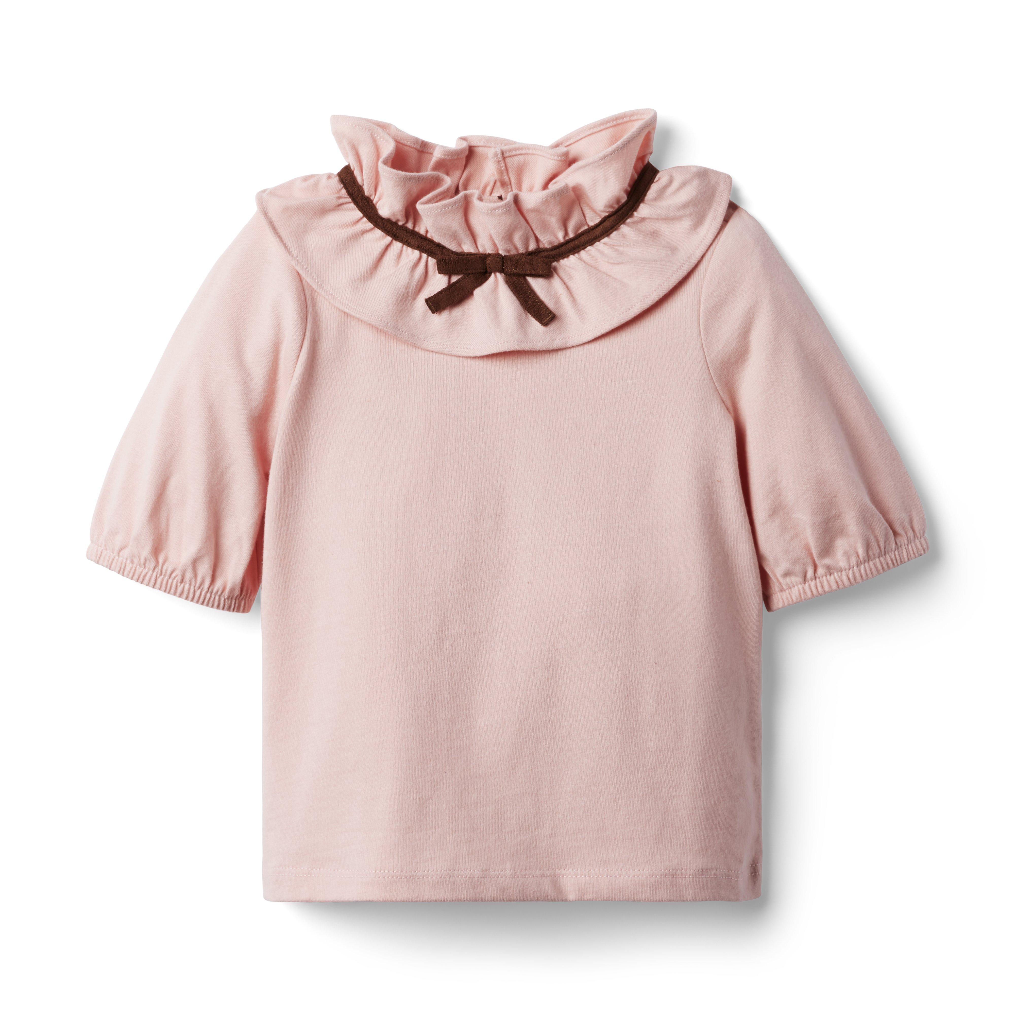 Ruffle Collar Jersey Top image number 0