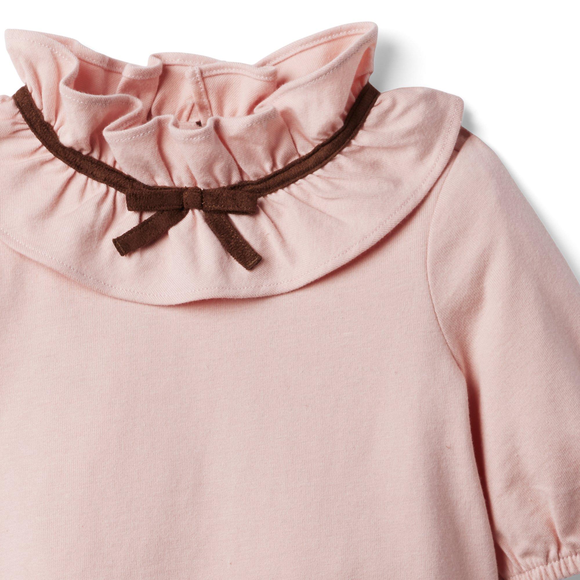 Ruffle Collar Jersey Top image number 2