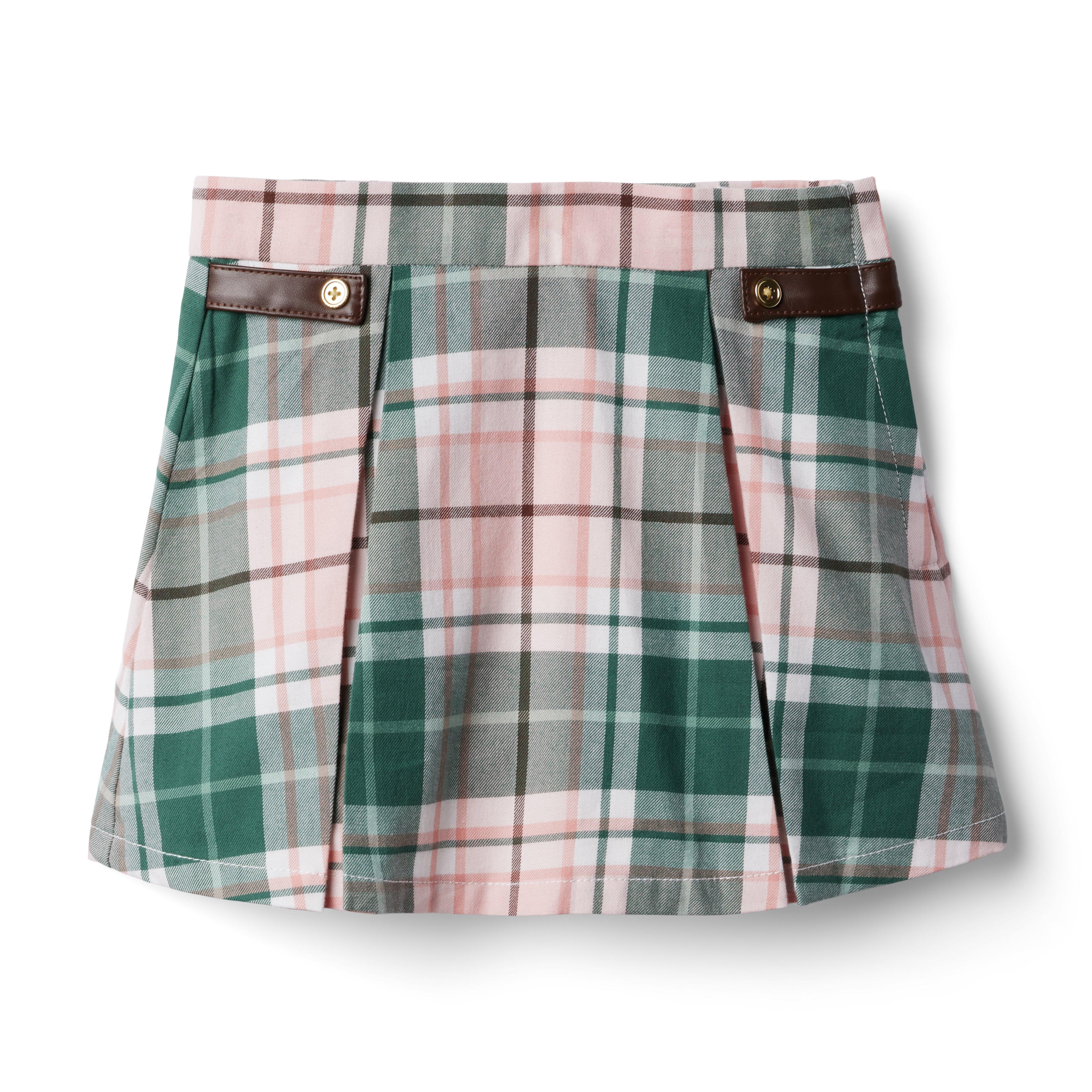 Plaid Pleated Skirt