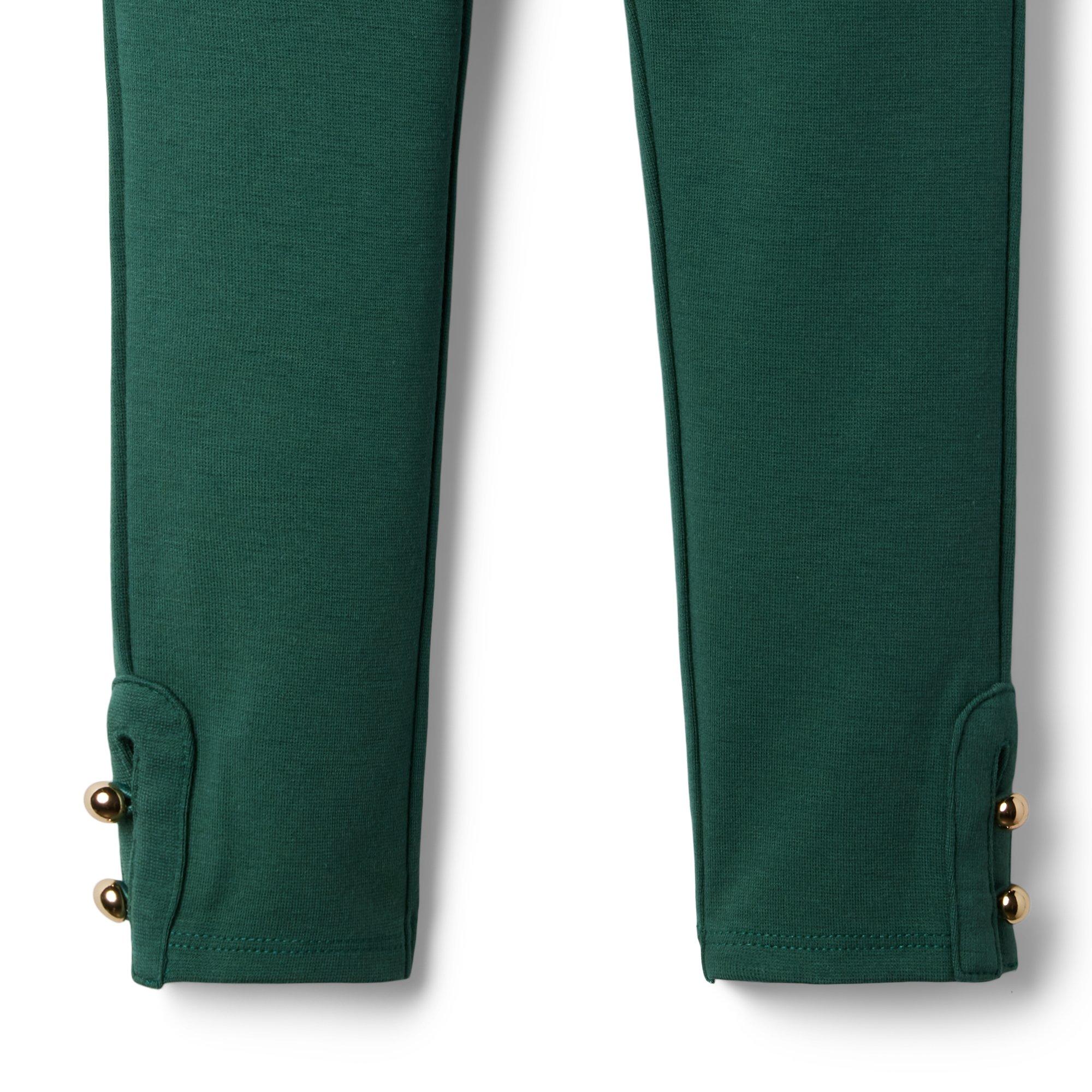 Button-Cuff Ponte Pant image number 1