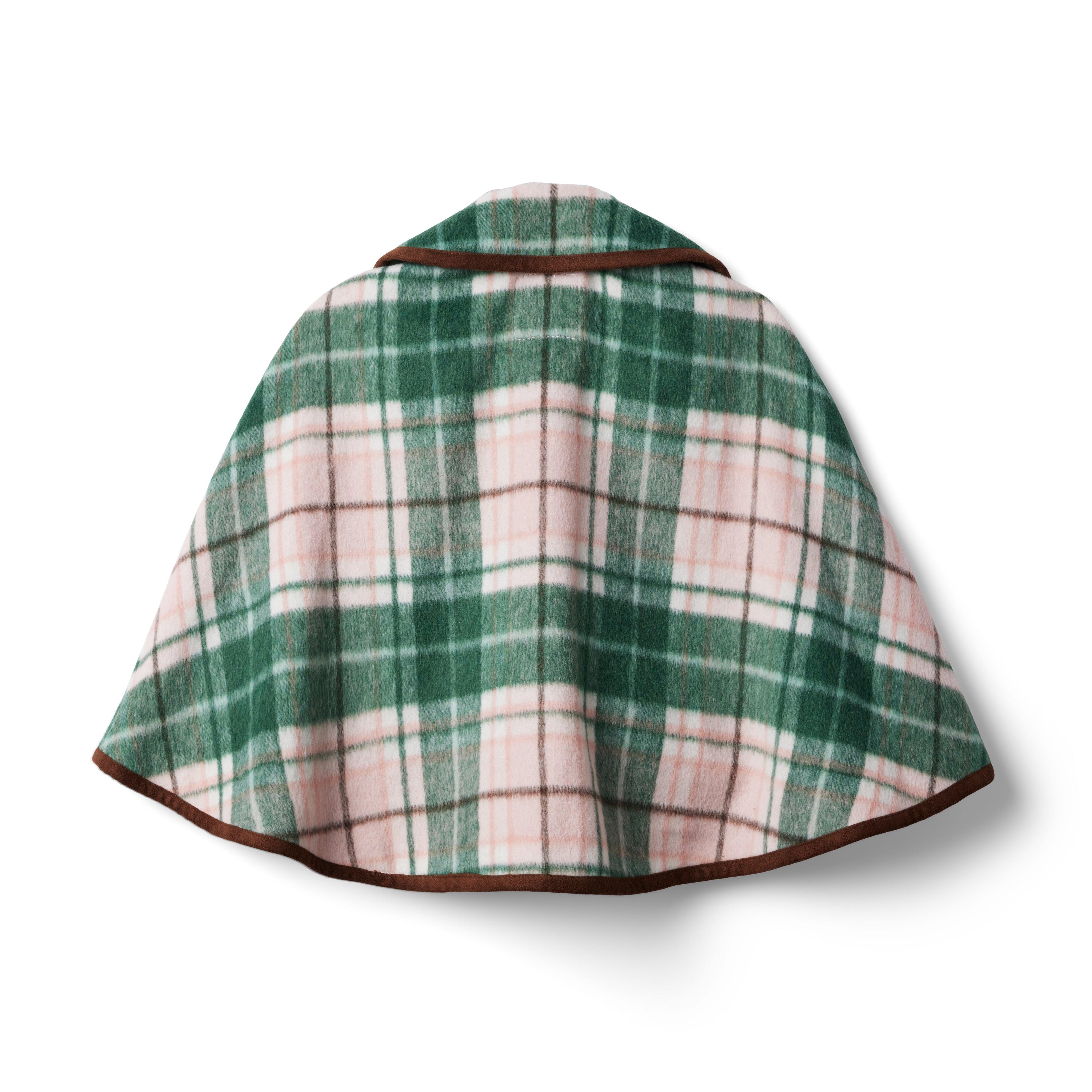 Plaid Brushed Twill Cape image number 2