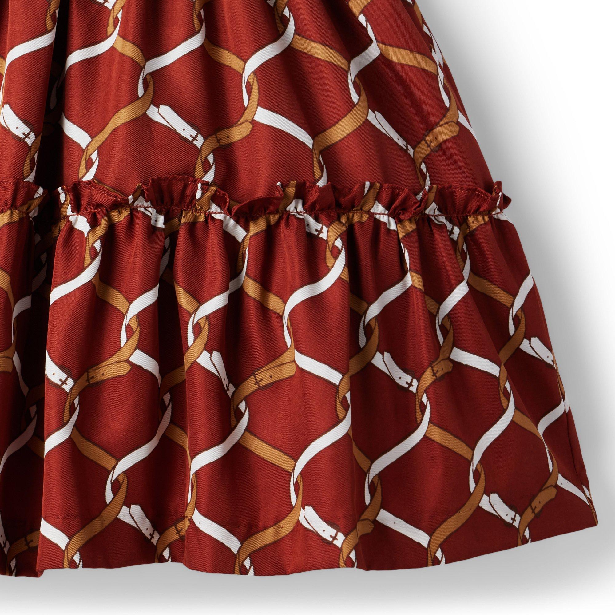 Equestrian Bridle Bubble Sleeve Dress  image number 5
