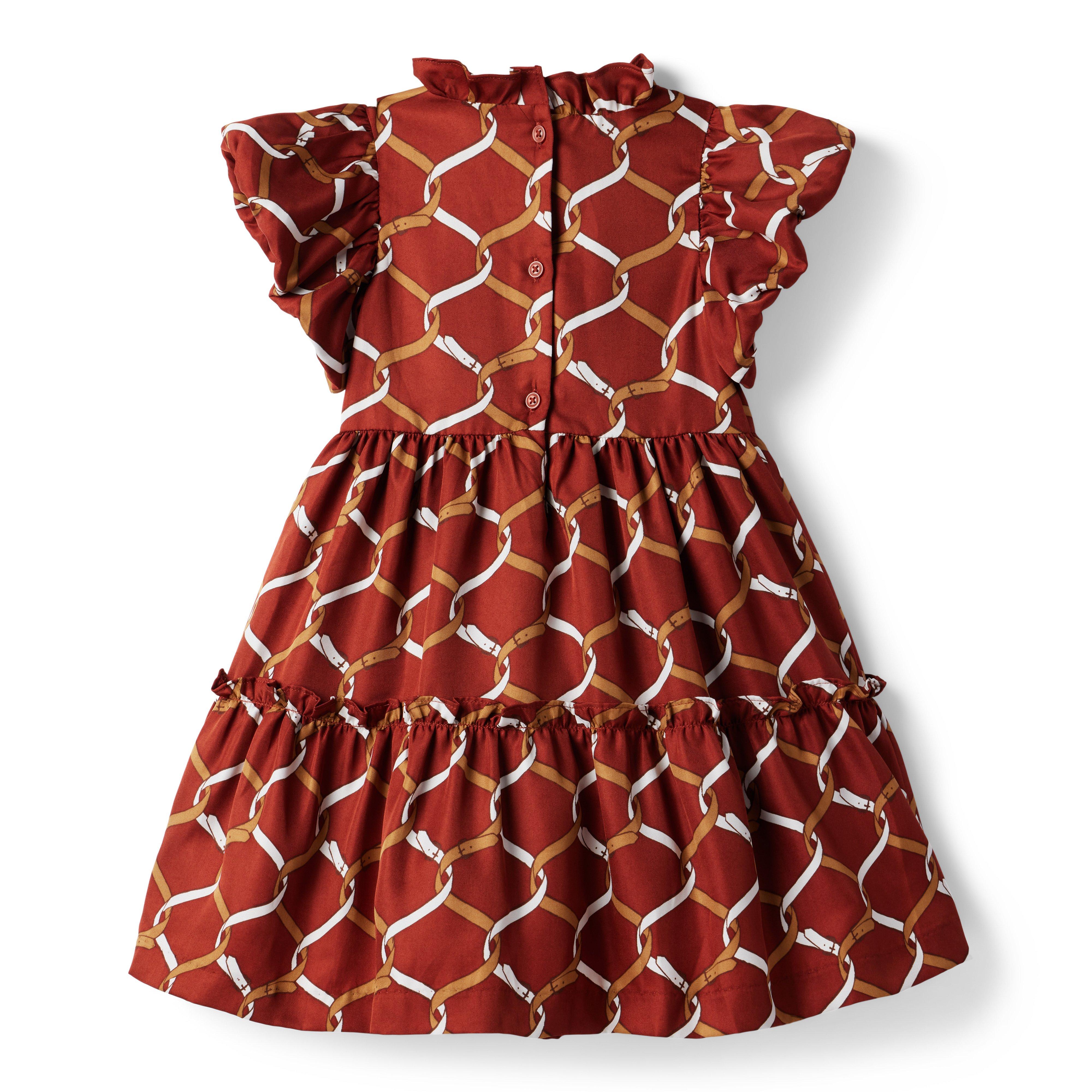 Equestrian Bridle Bubble Sleeve Dress  image number 2