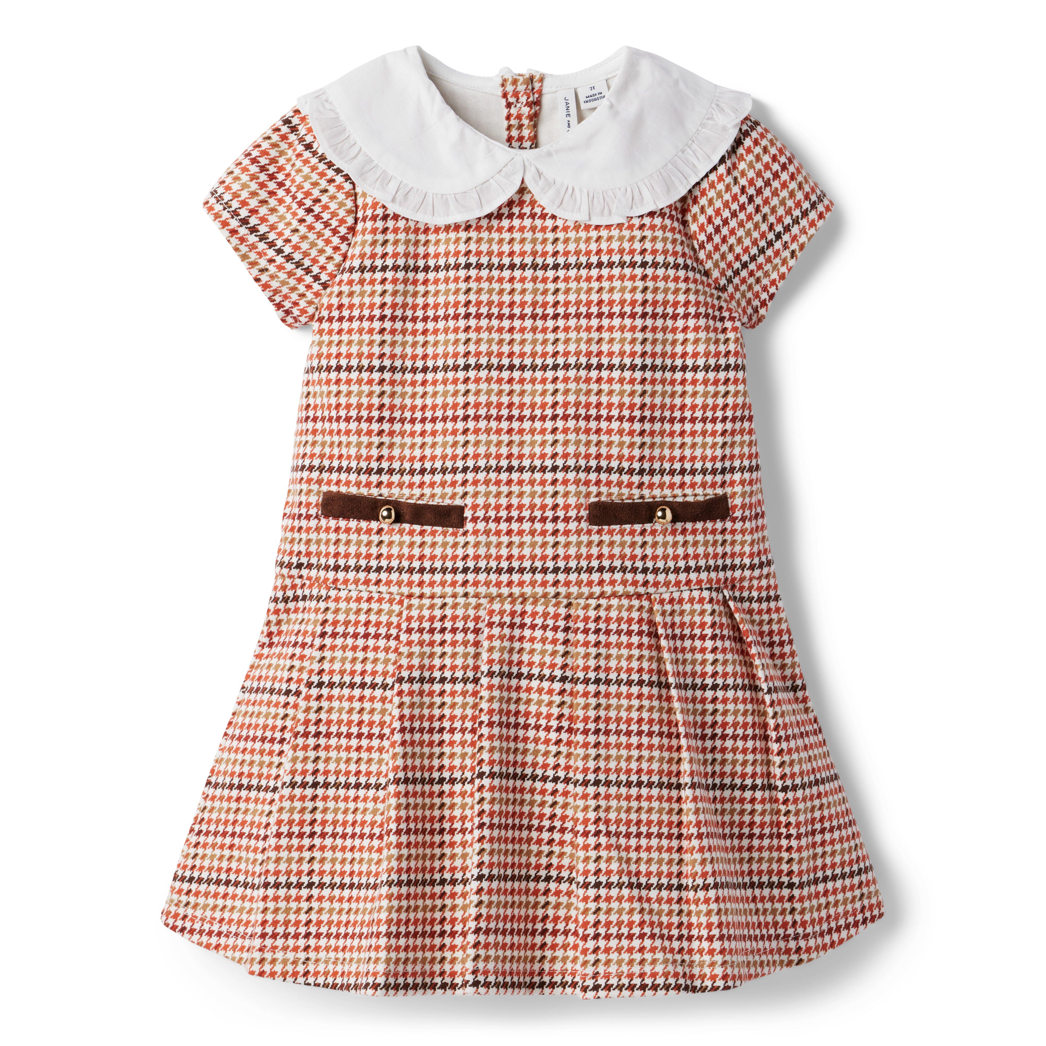 Houndstooth Plaid Ponte Dress image number 1