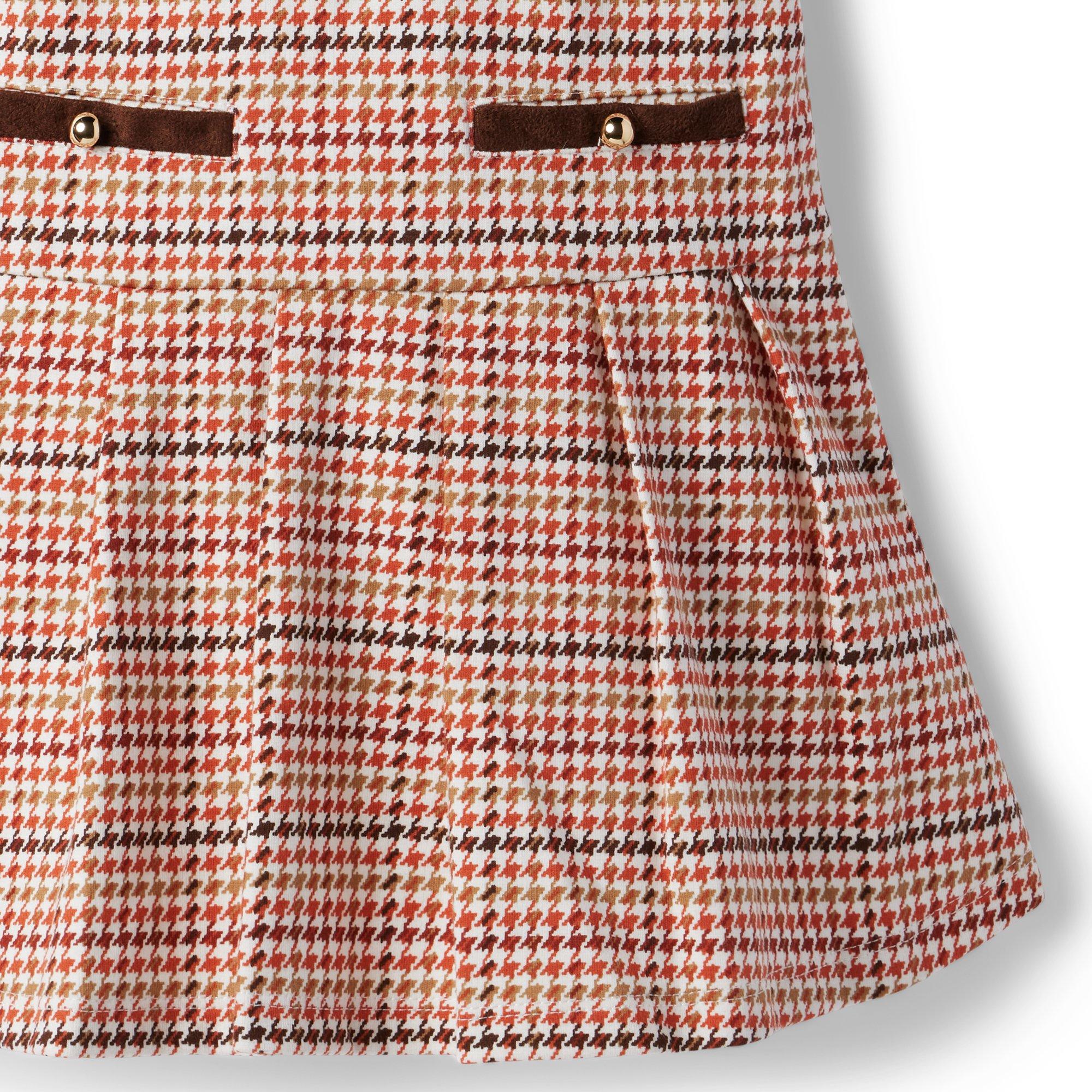 Houndstooth Plaid Ponte Dress image number 4