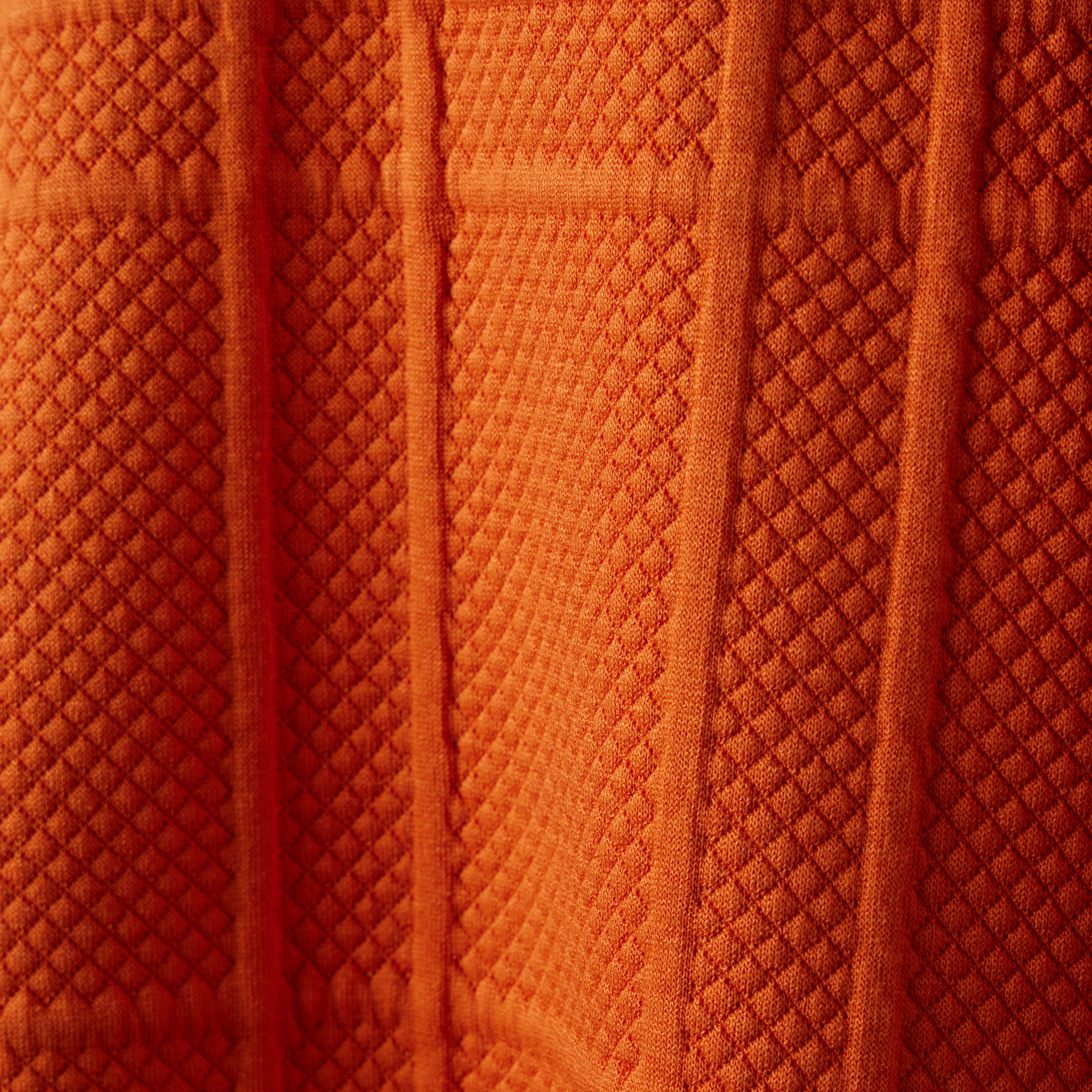 Quilted Puff Sleeve Jacquard Dress image number 3