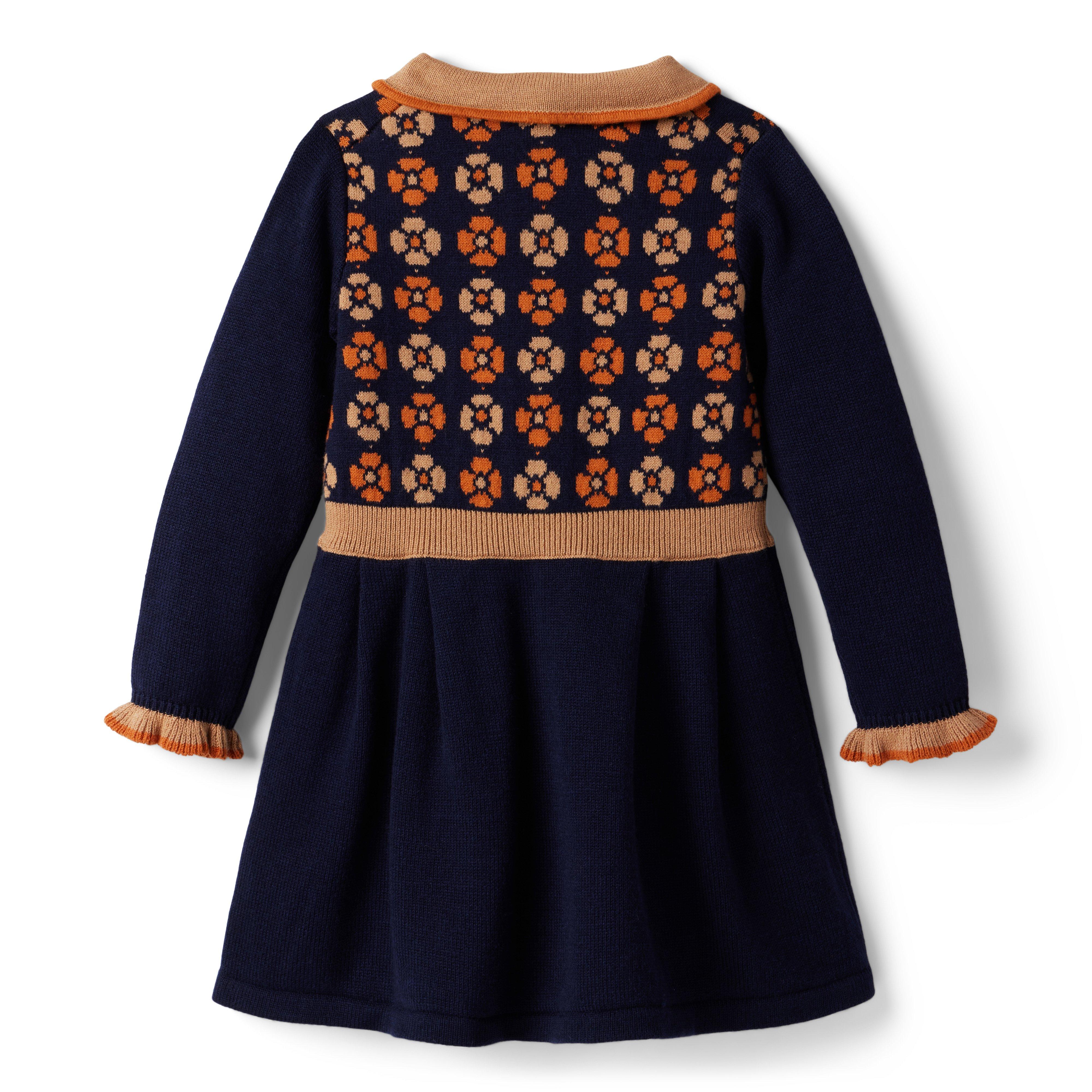 Geo Floral Sweater Dress image number 1