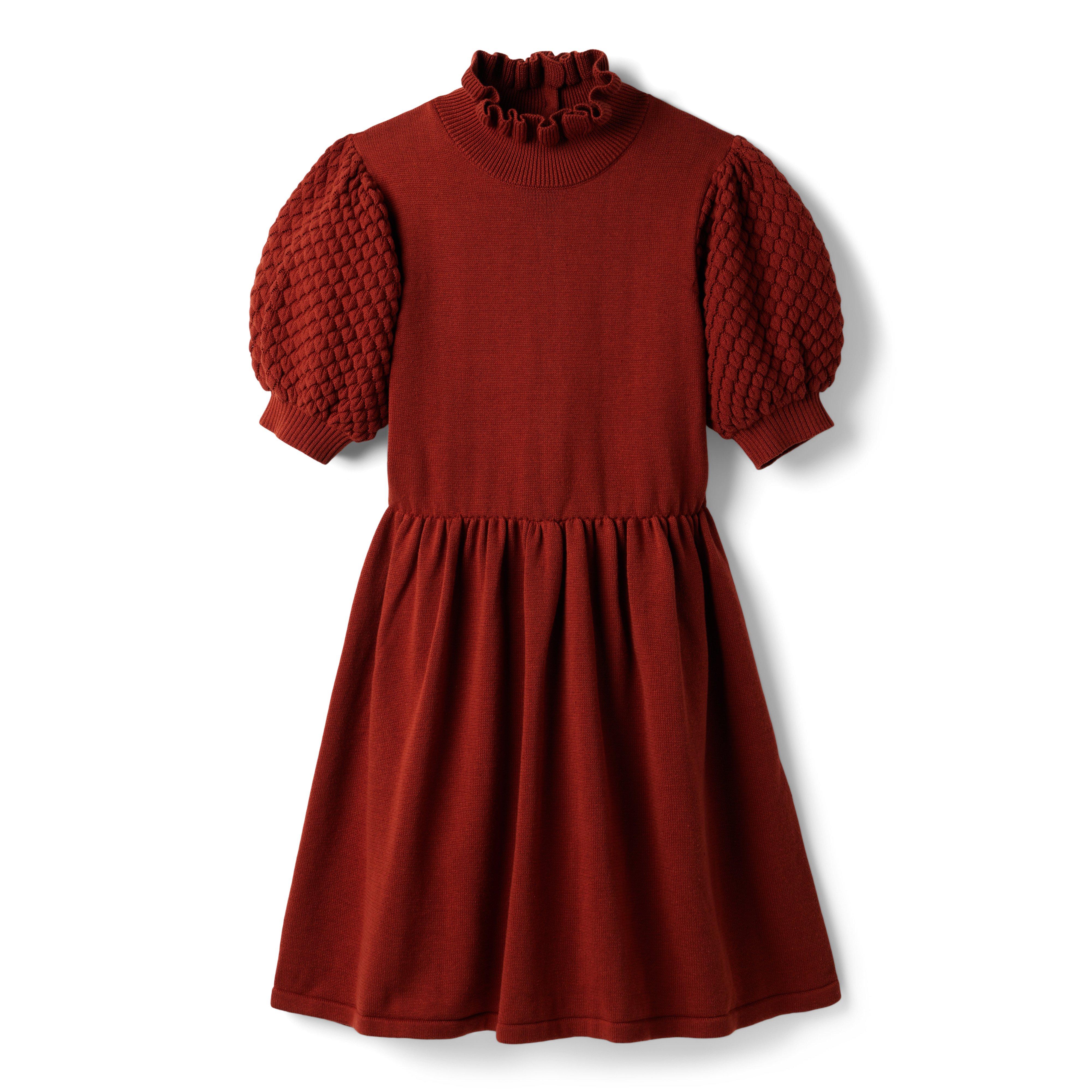 Puff Sleeve Sweater Dress image number 1