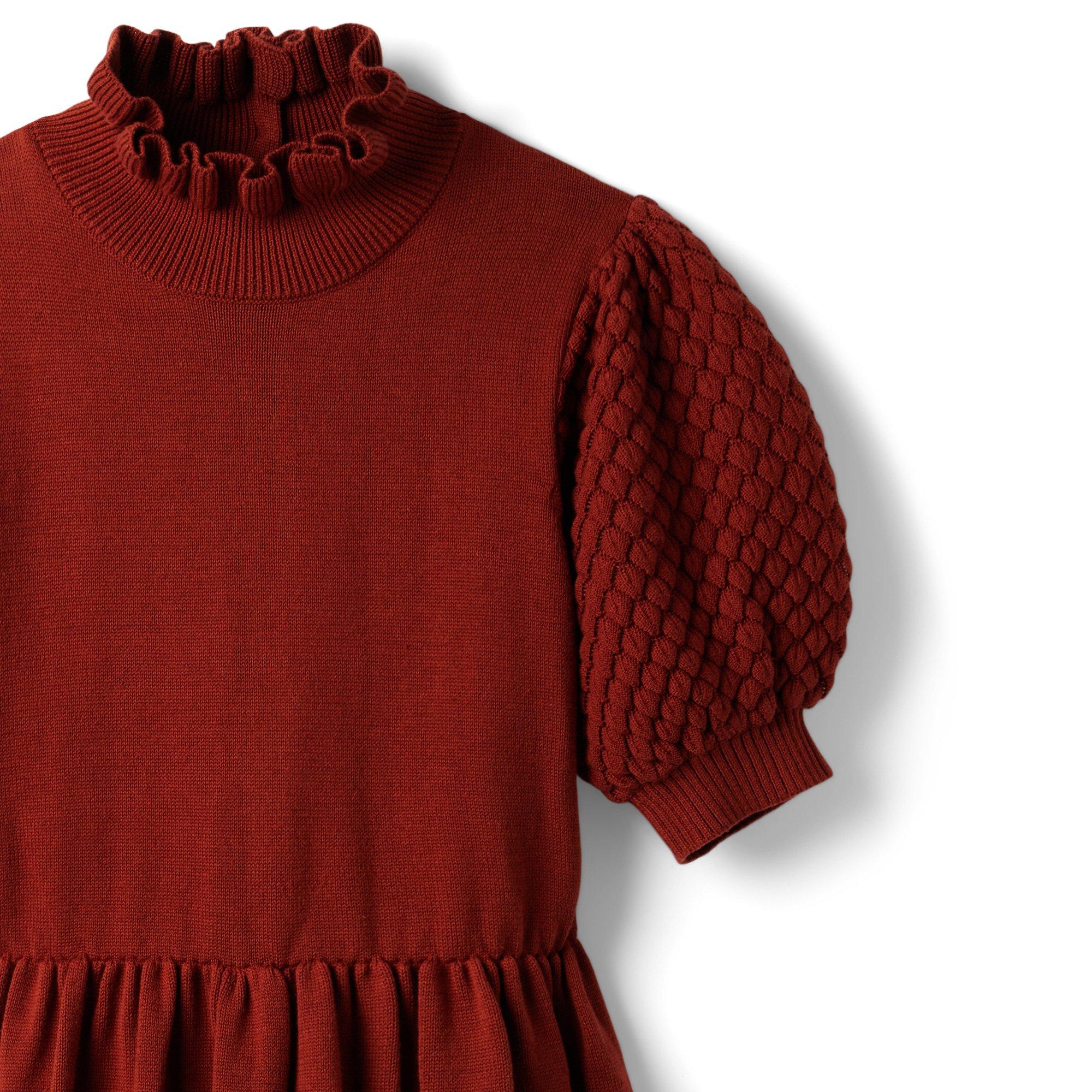 Puff Sleeve Sweater Dress image number 3