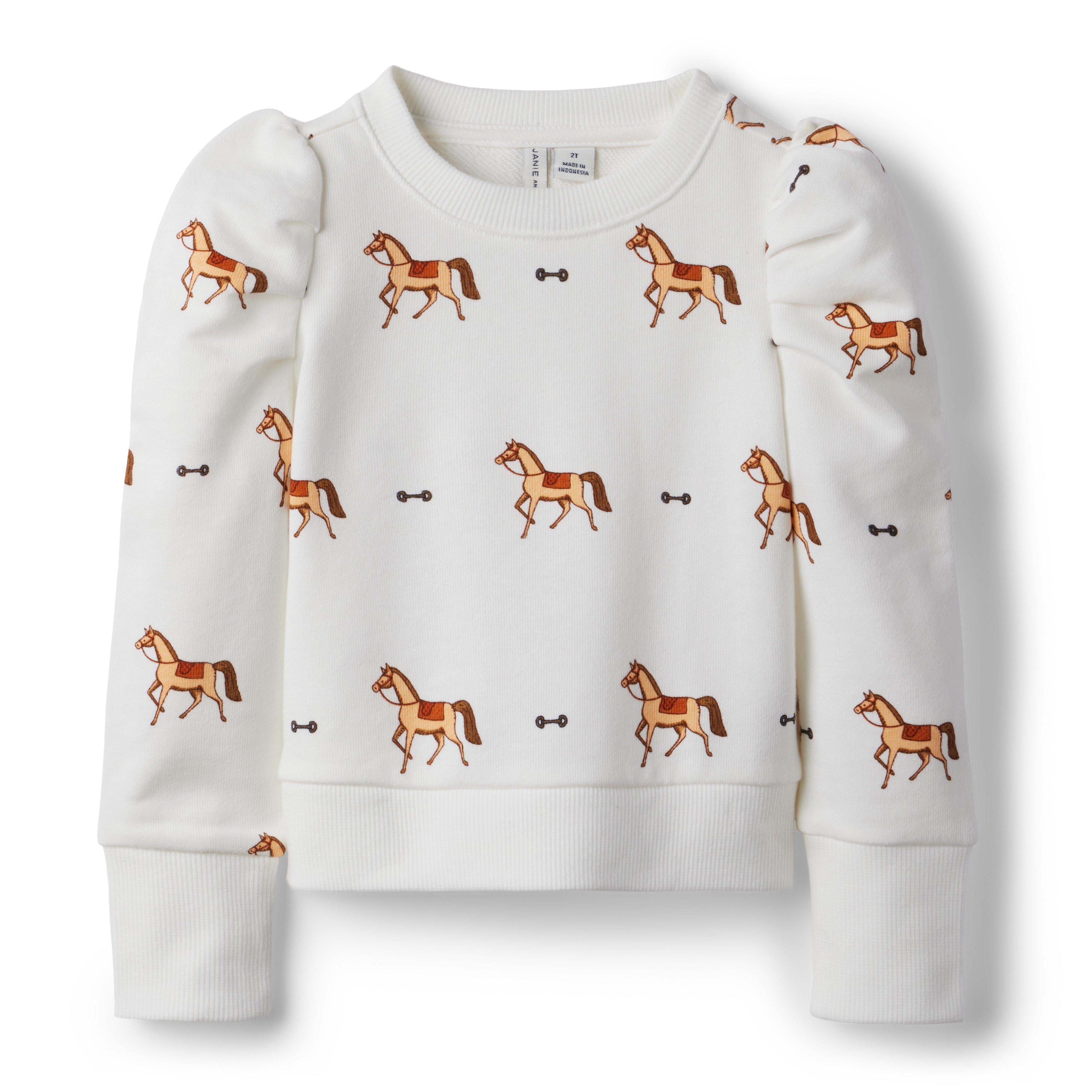 Horse hot sale print sweatshirt