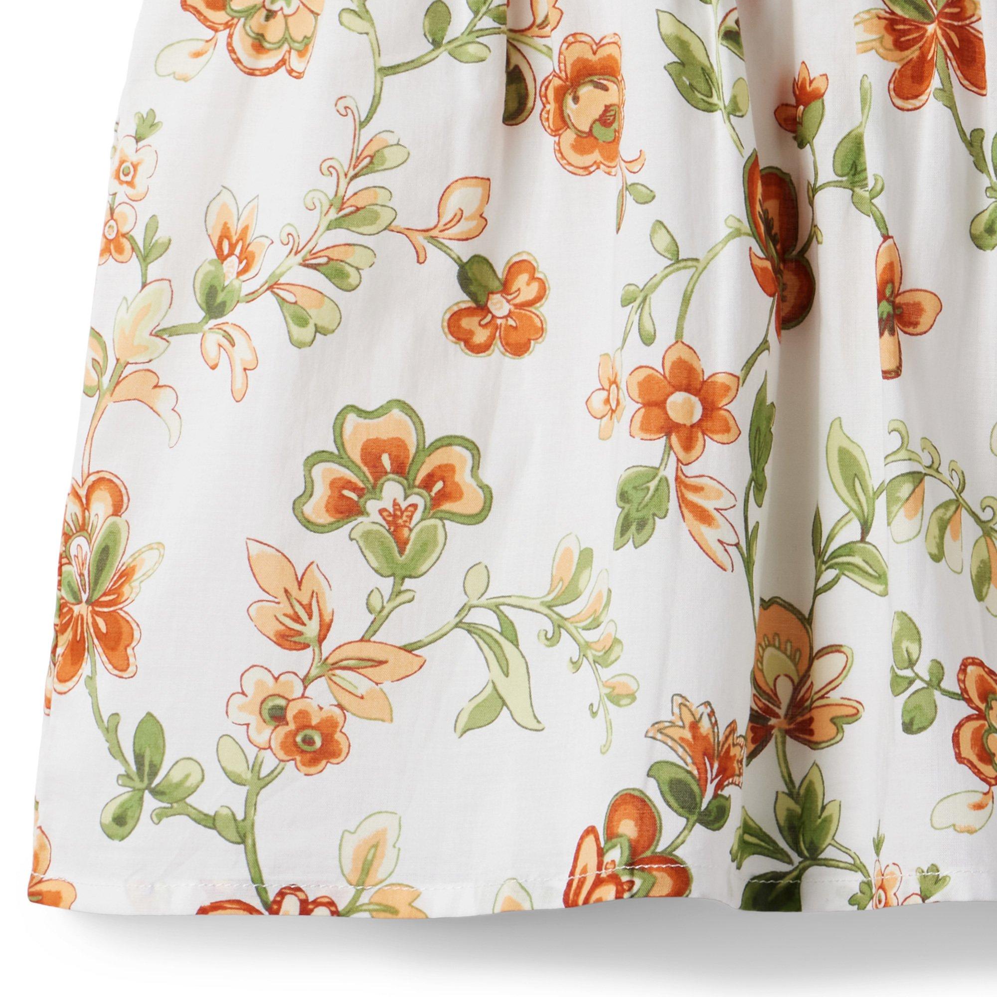 Floral Smocked Bubble Sleeve Top image number 3