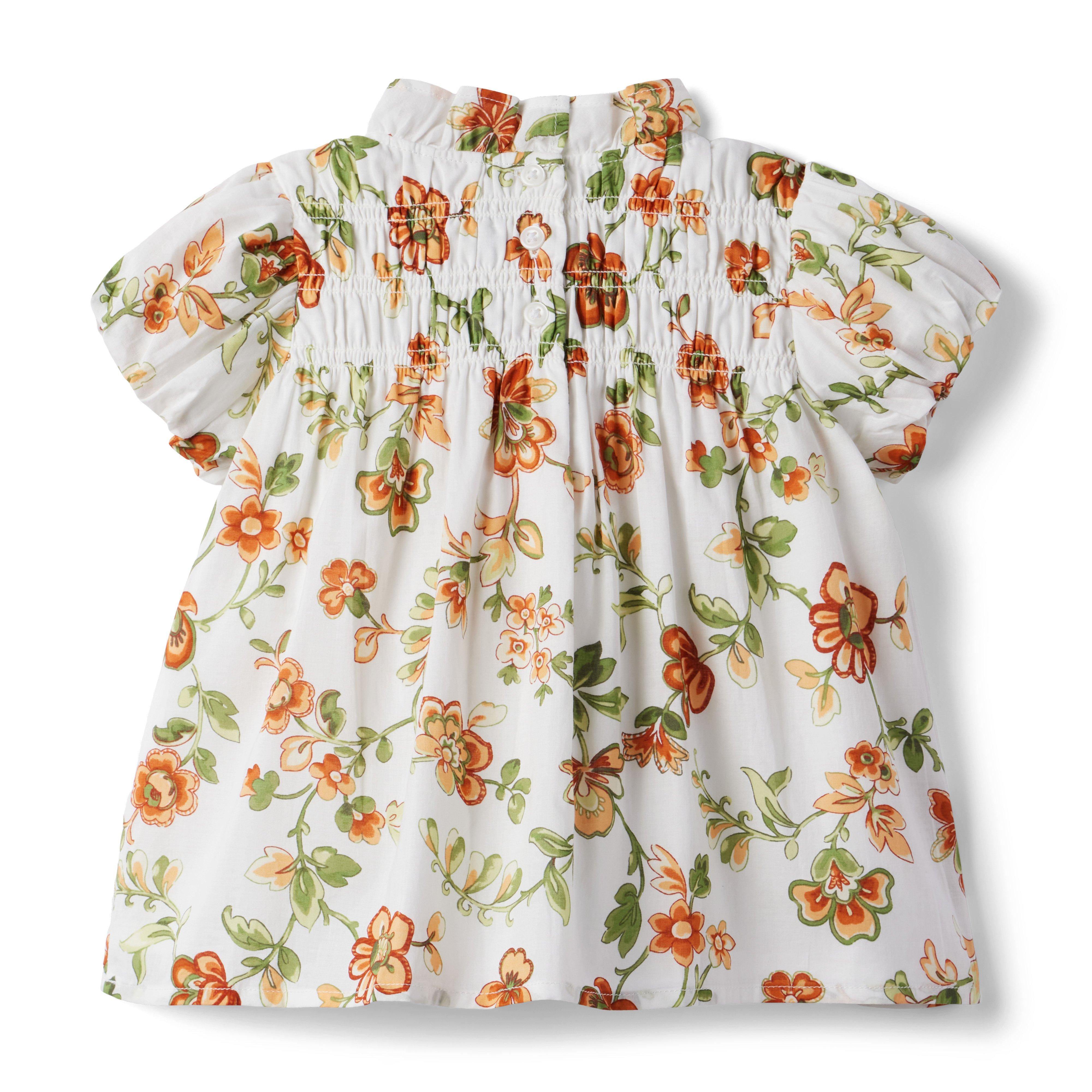 Floral Smocked Bubble Sleeve Top image number 1