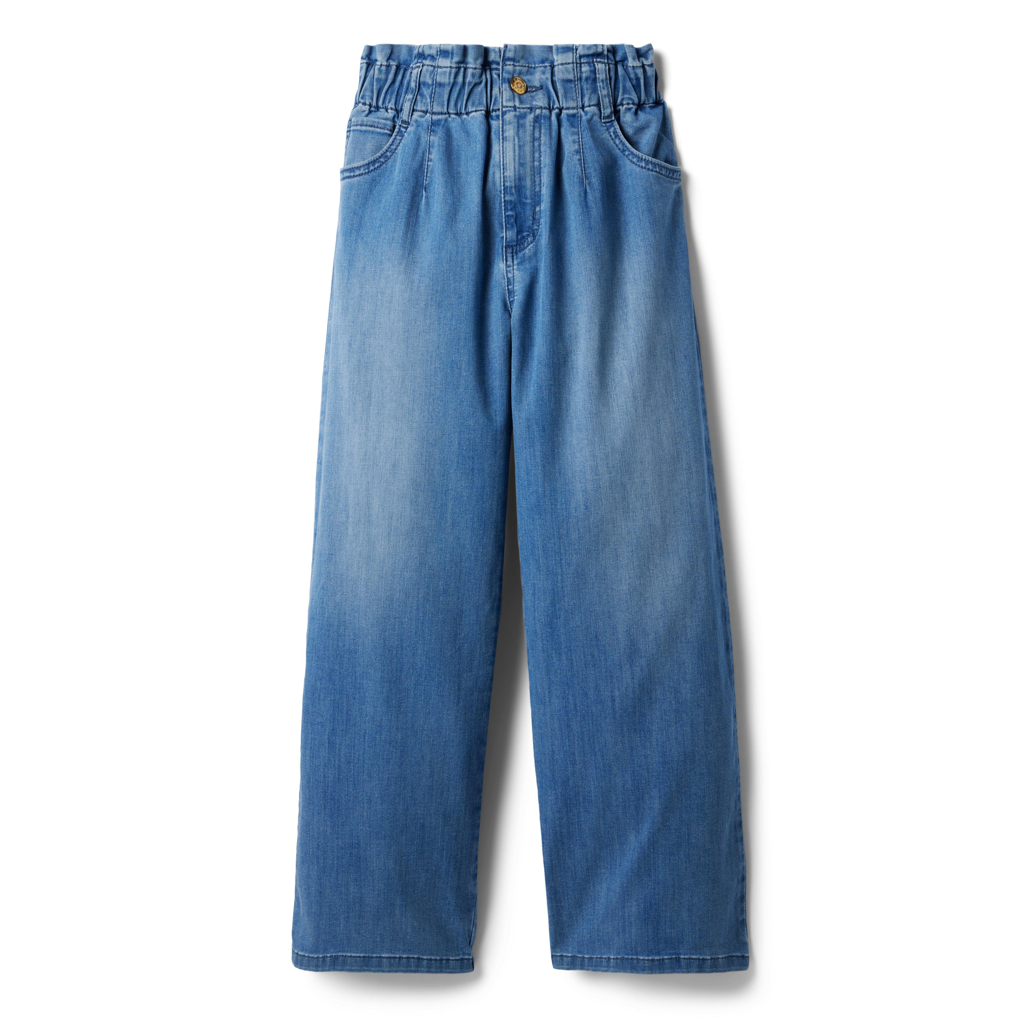 Wide Leg Paperbag Waist Jean