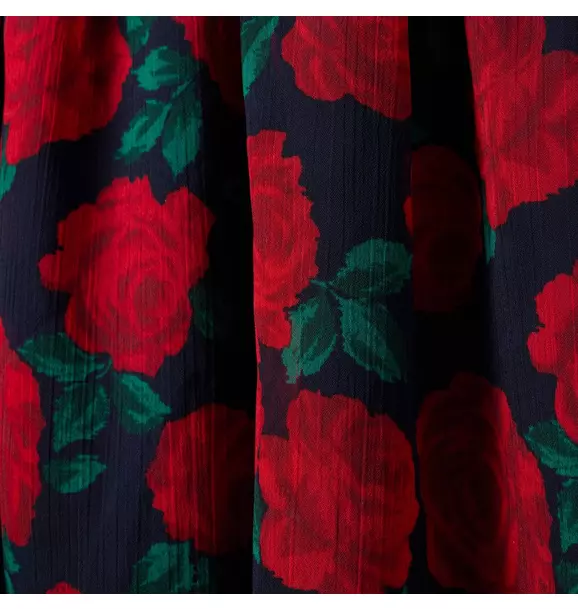 Girl Holiday Red Rose Print Rose Chiffon Dress by Janie and Jack Girl Holiday Red Rose Print Rose Chiffon Dress by Janie and Jack