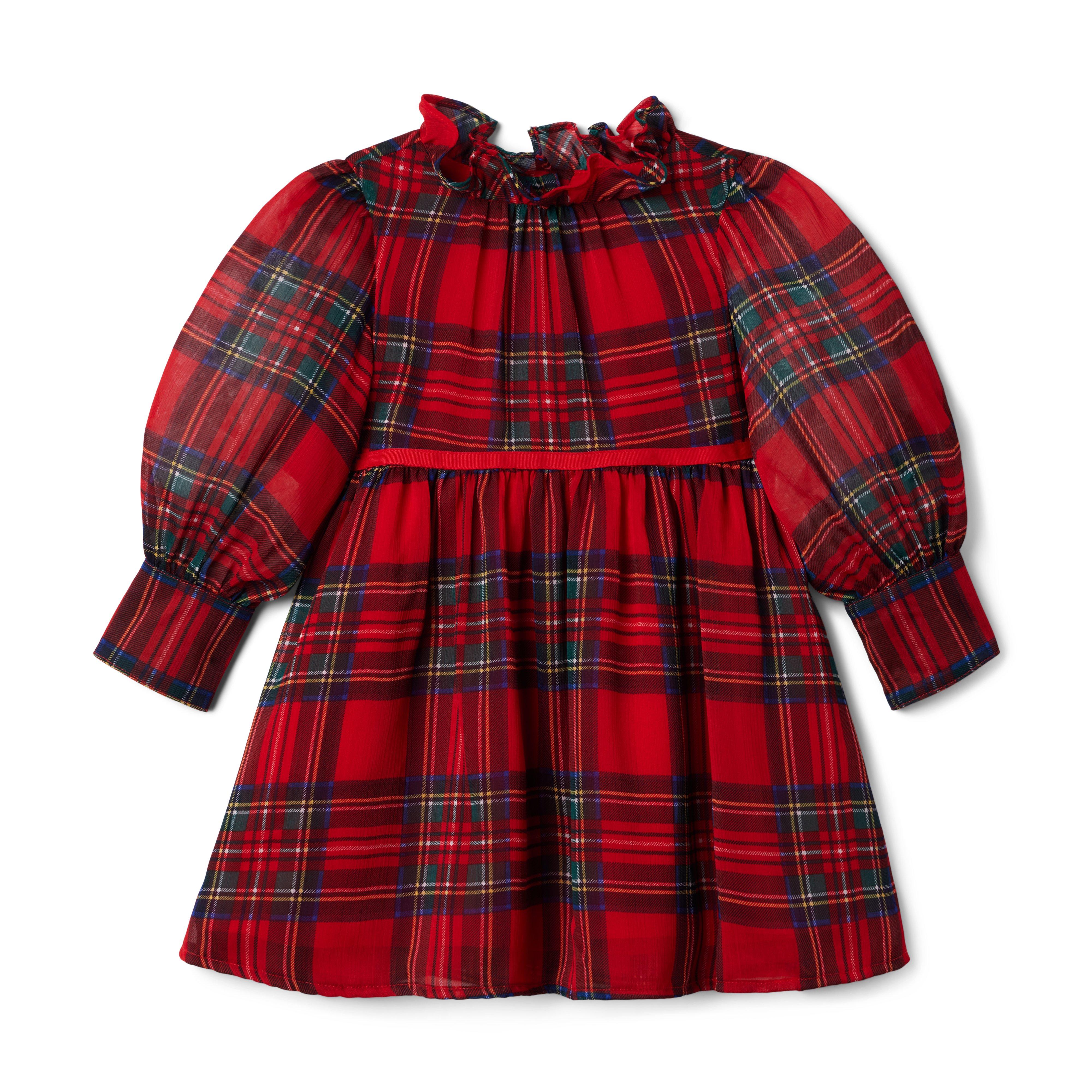 Plaid Chiffon Dress image number 0