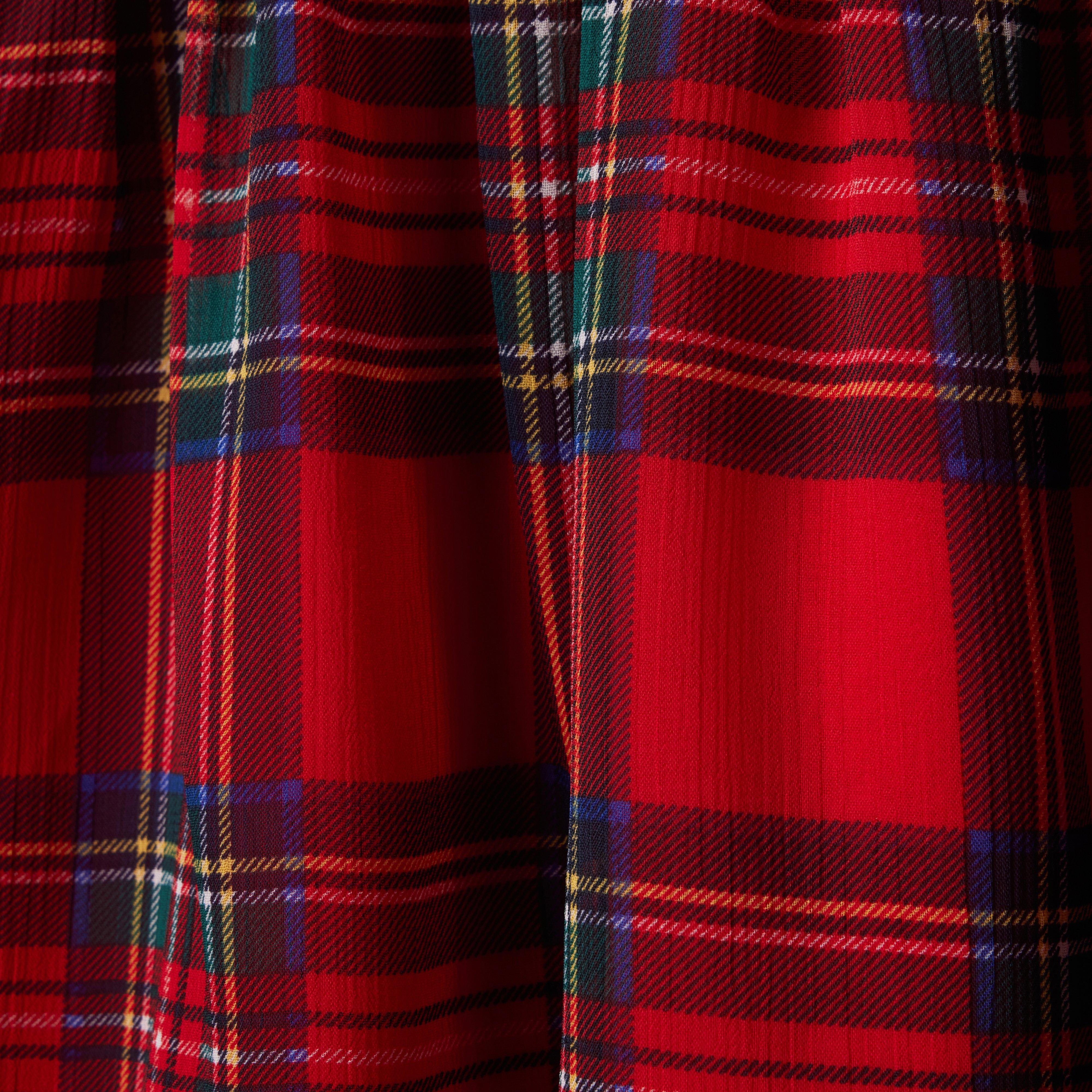 Plaid Chiffon Dress image number 4