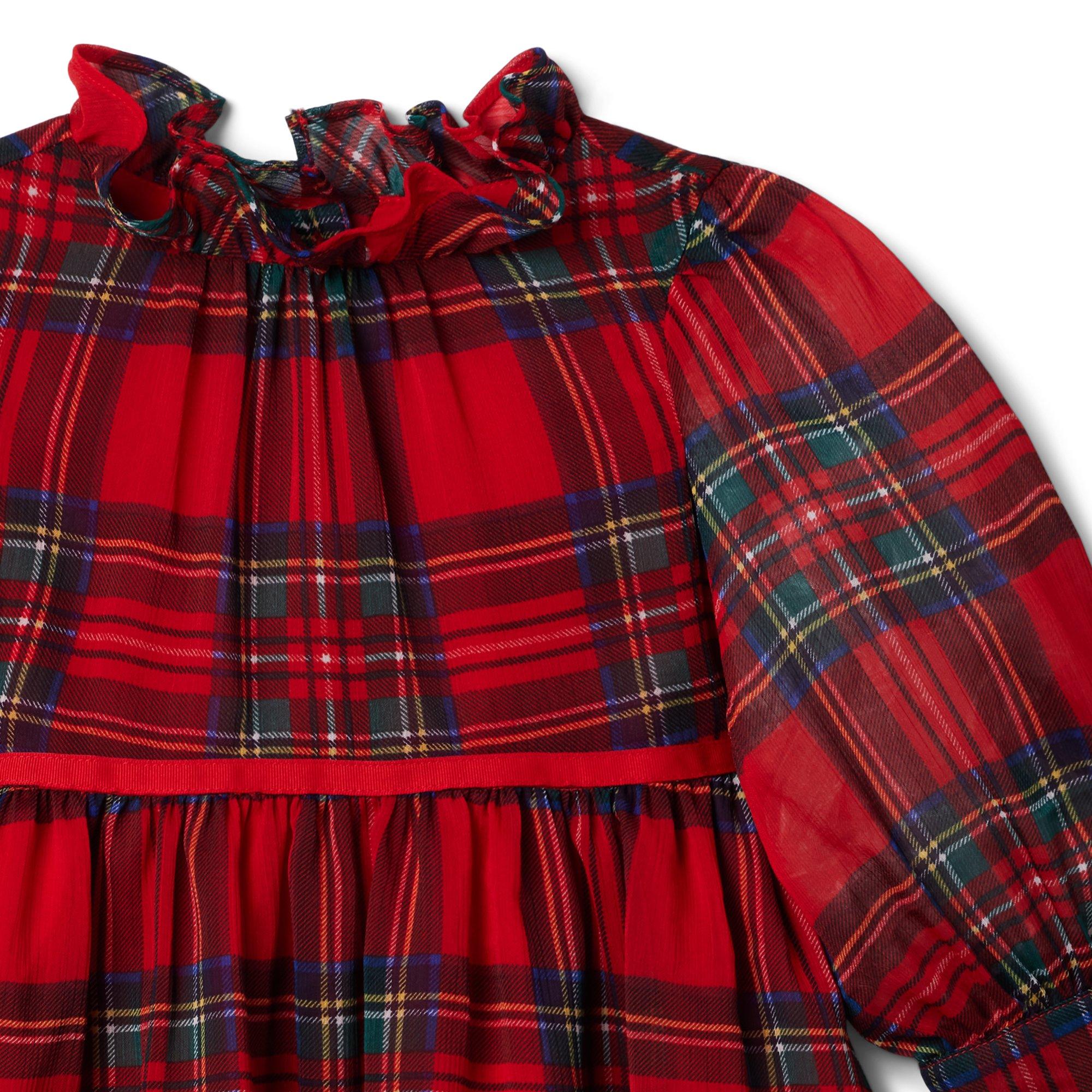 Plaid Chiffon Dress image number 2