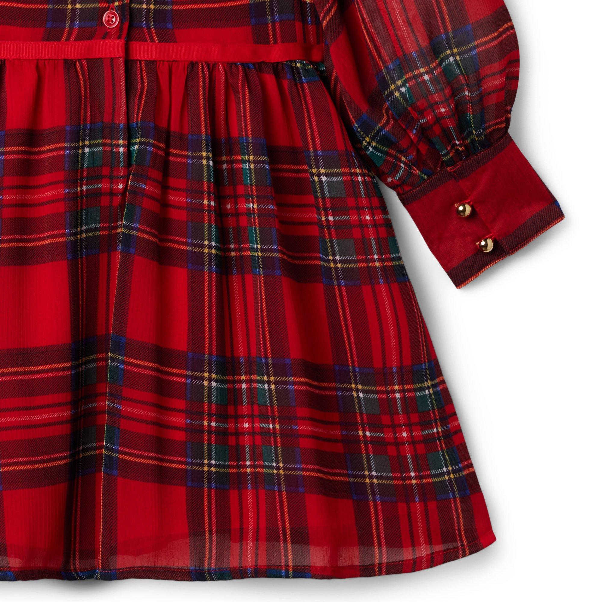 Plaid Chiffon Dress image number 3