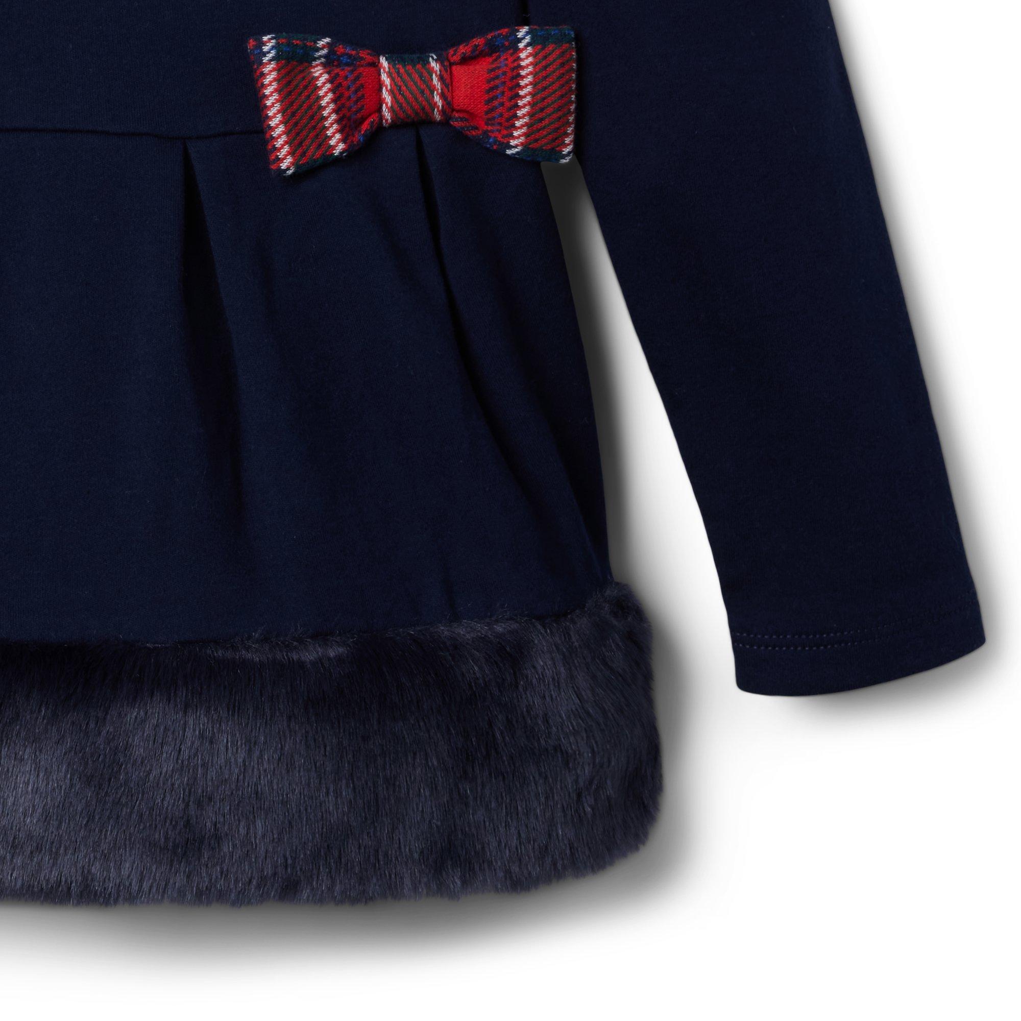 Faux Fur Trim Bow Top image number 3