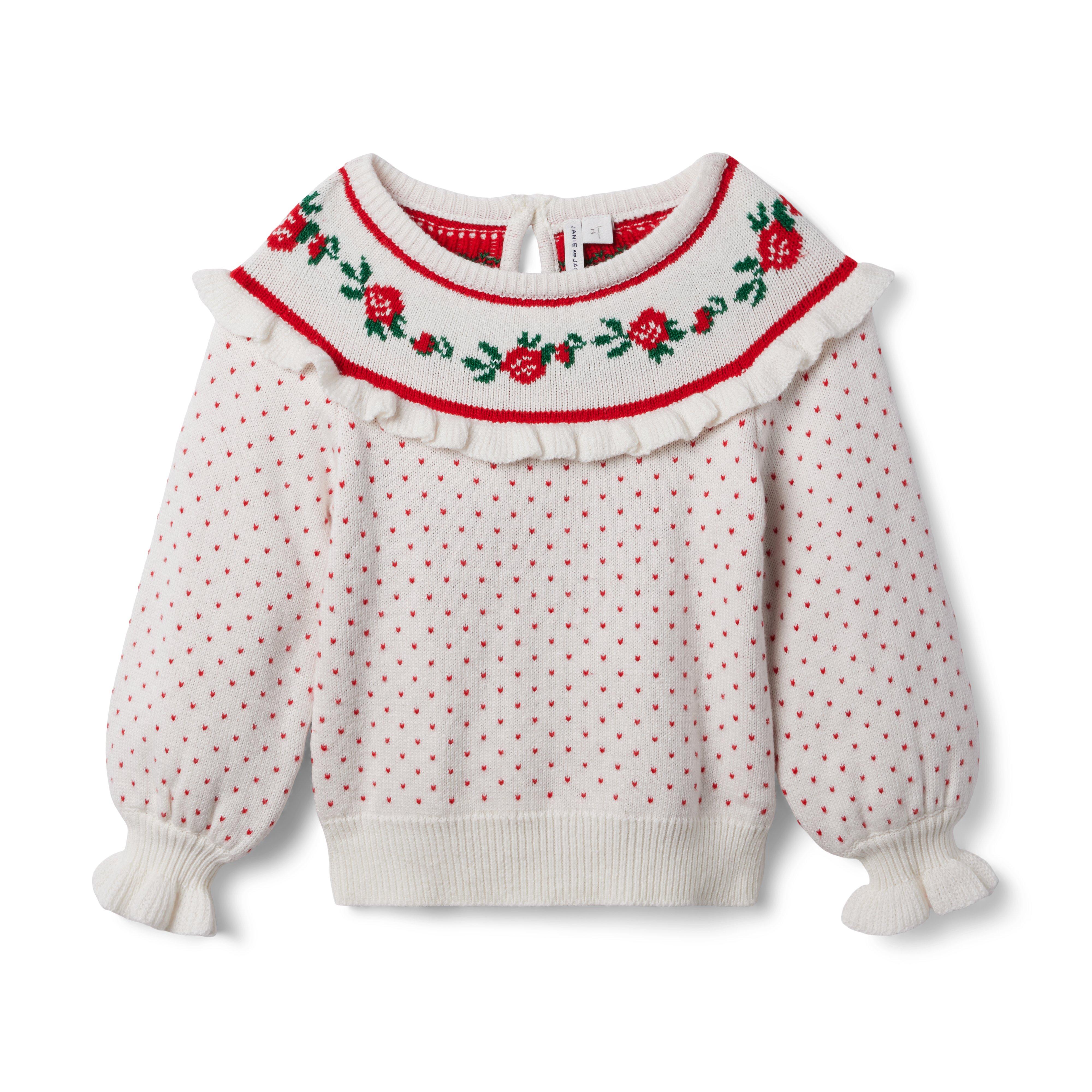 Rose Intarsia Sweater