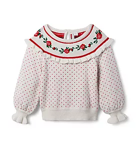 Rose Intarsia Sweater