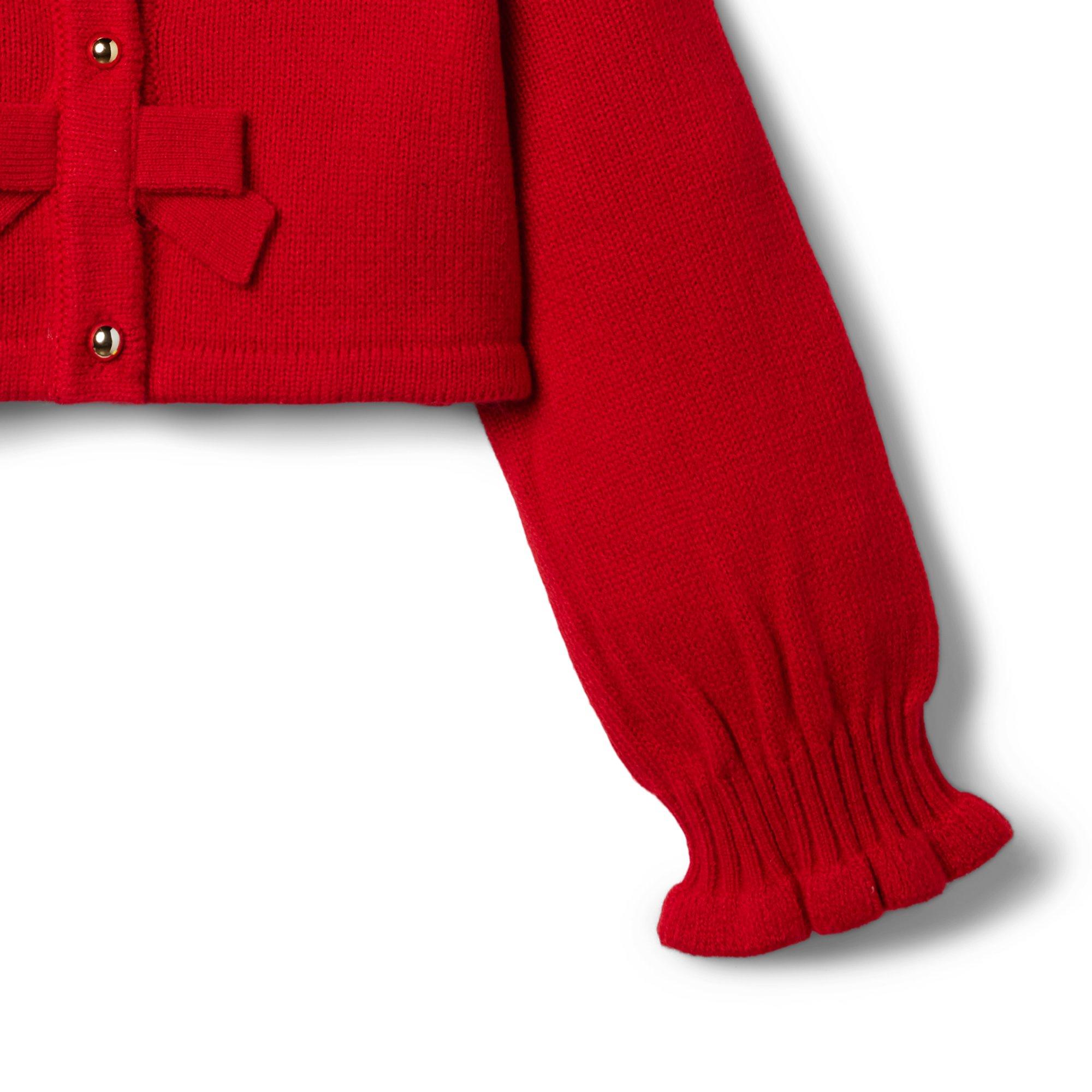 Bow Cropped Cardigan image number 3