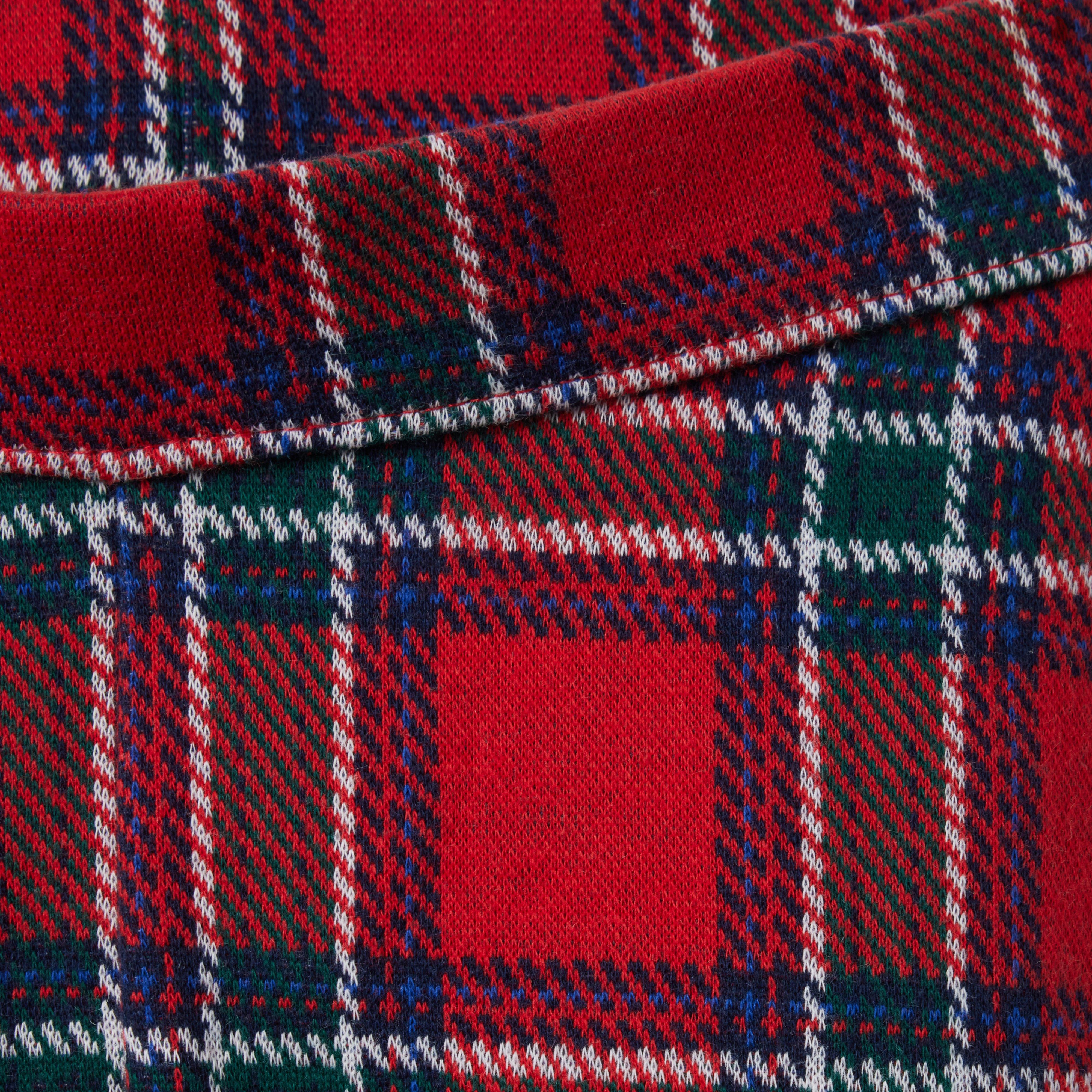 Plaid Button-Cuff Jacquard Pant image number 2