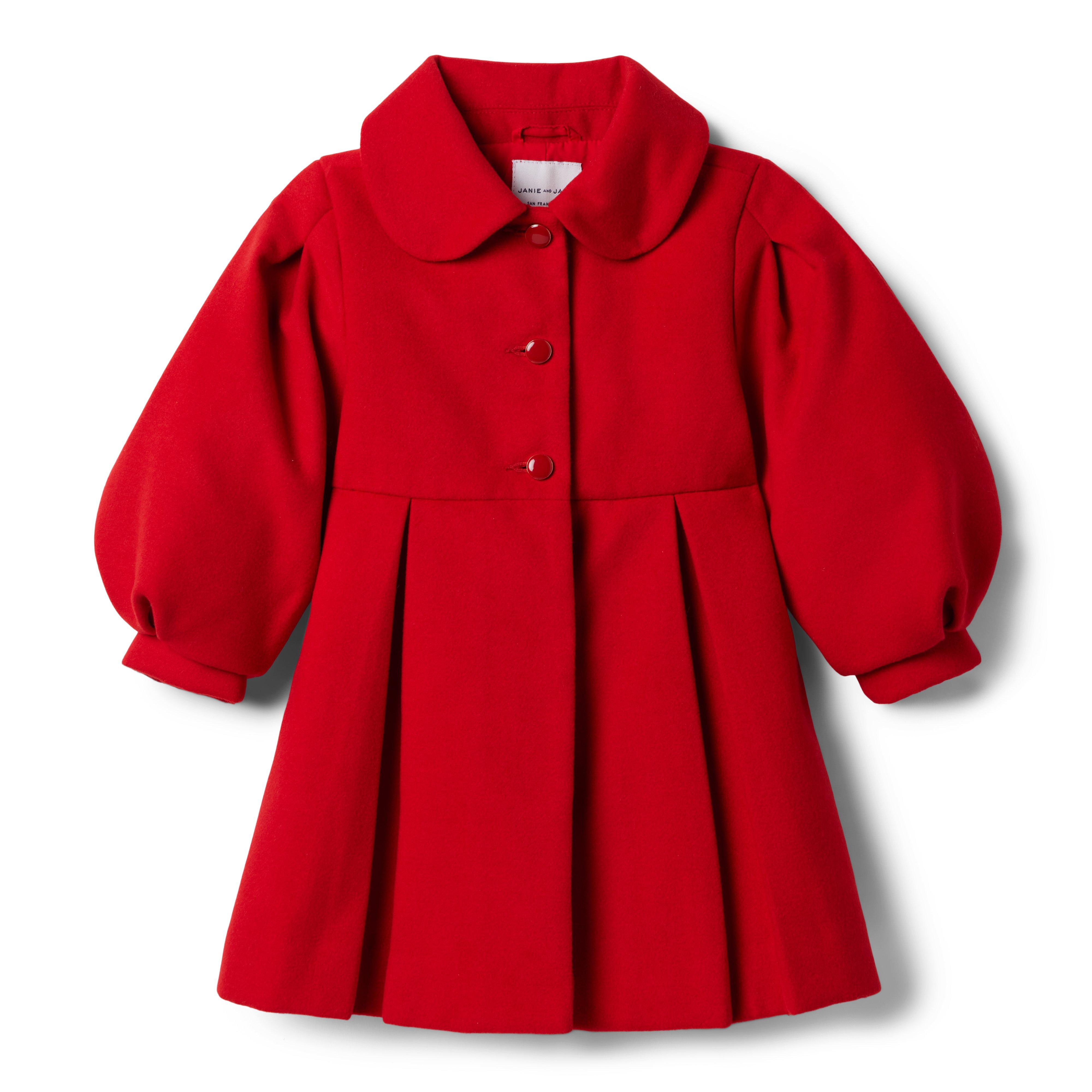Pleated Puff Sleeve Coat image number 0