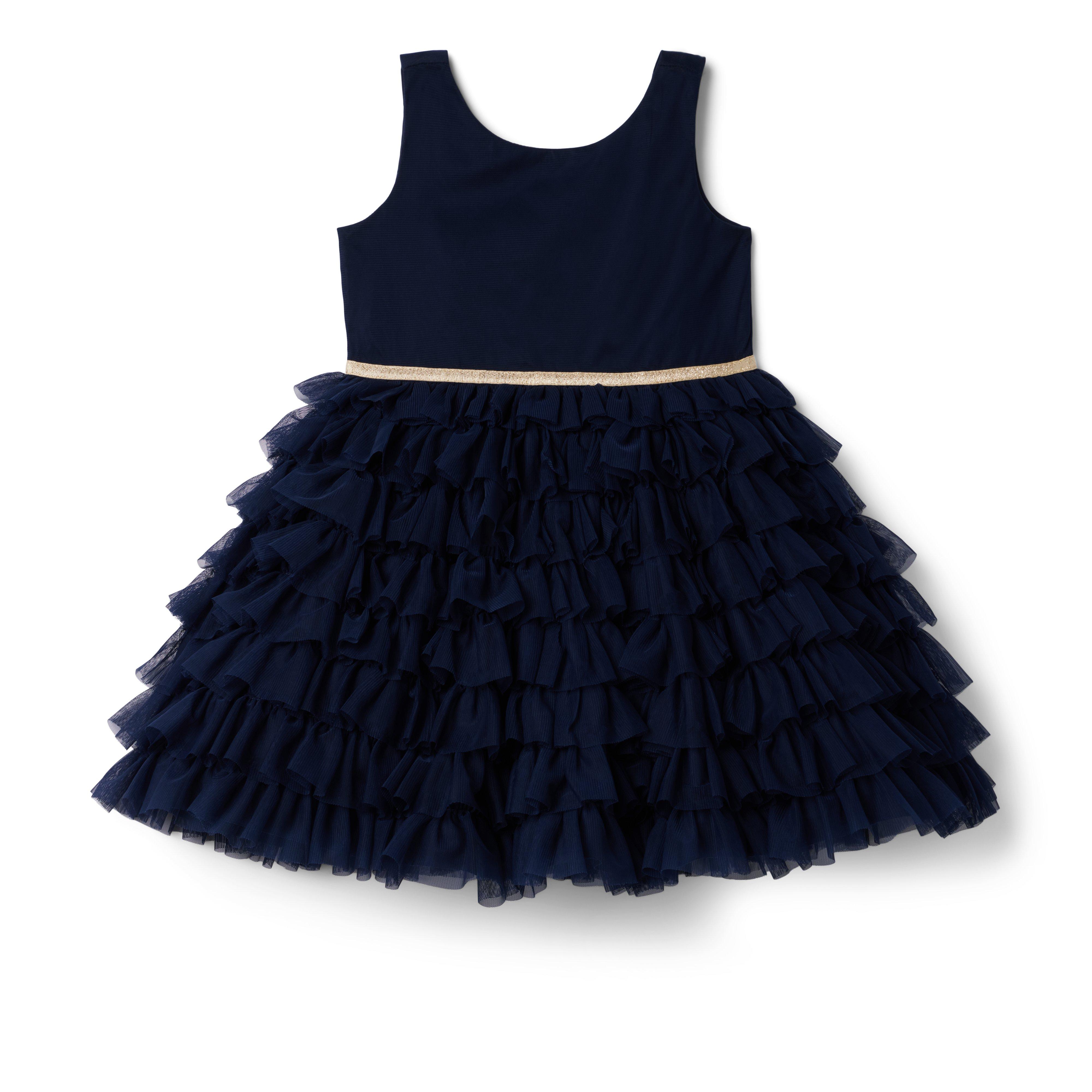 Tiered Ruffle Tulle Dress image number 0